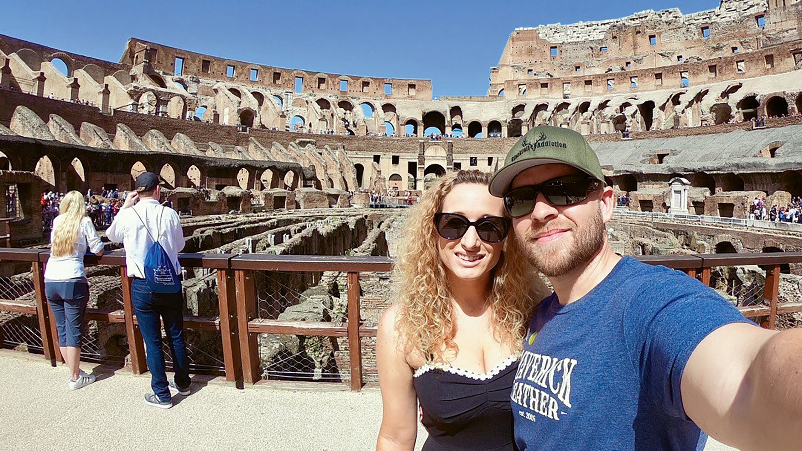 Barbara Daniels with her fiance in Italy. Daniels won a contest for heritage travel on iHeartRadio after getting her DNA analysis from 23andMe.
