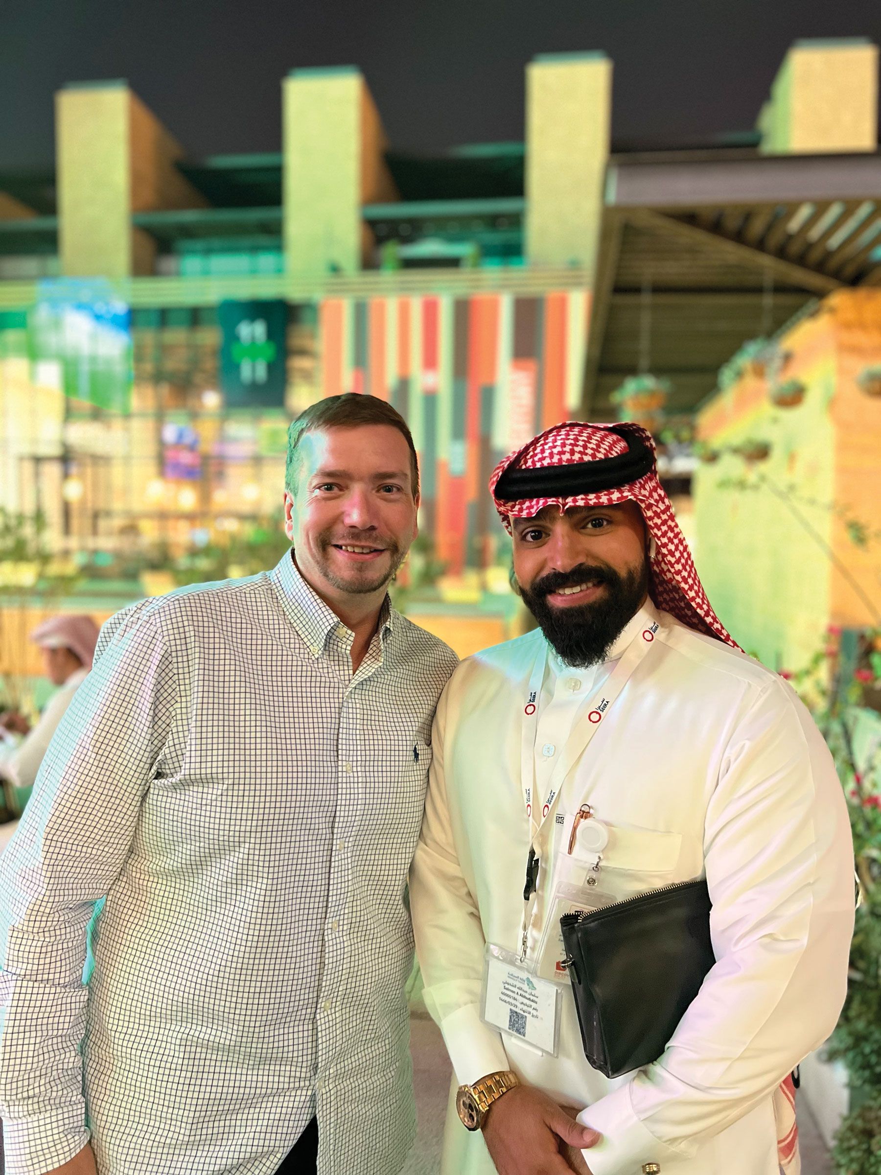 Joshua Bush with his guide, Salman, “who was fantastic and beyond knowledgeable.” (Photo by Joshua Bush)