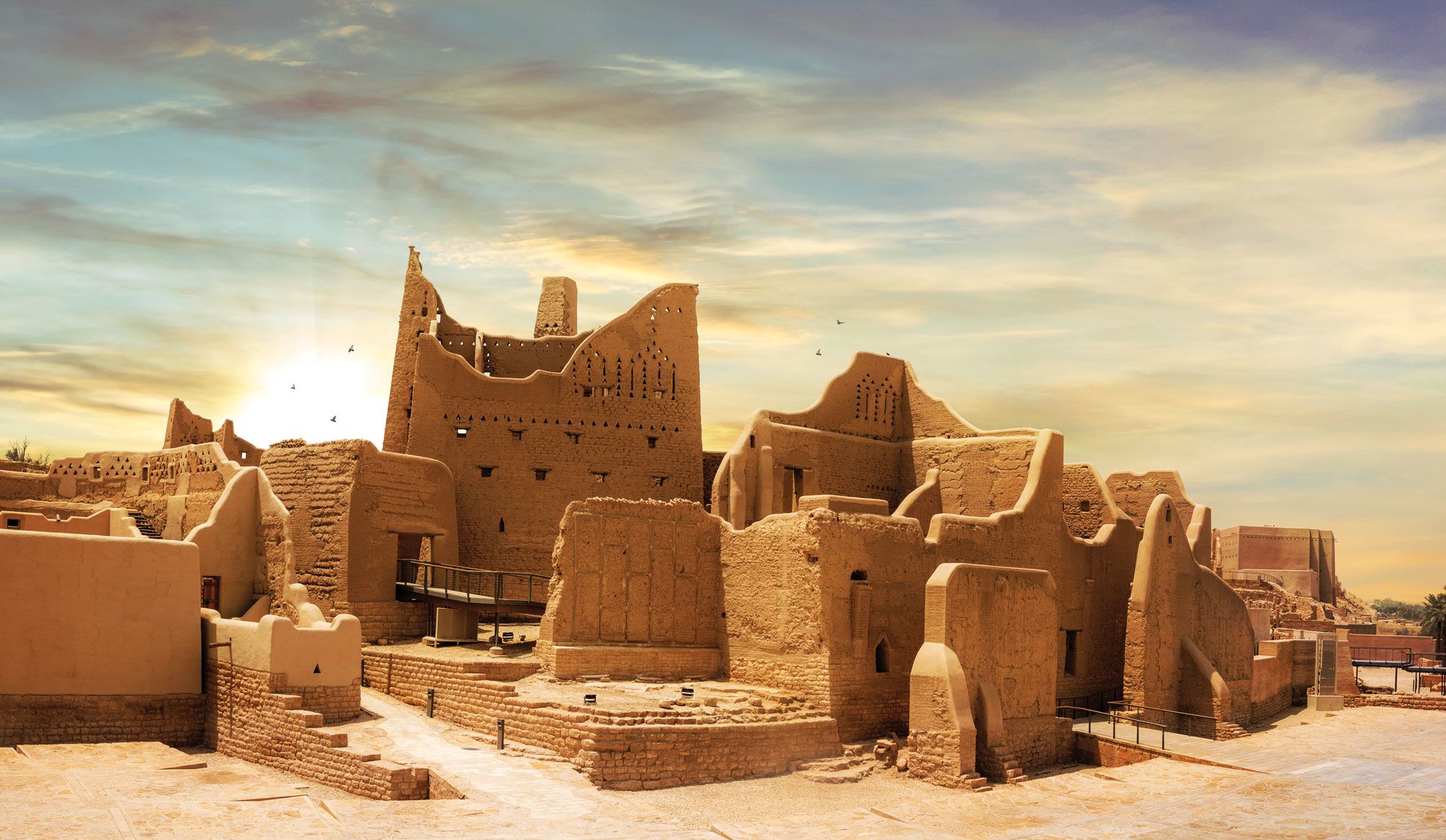 One reason Diriyah, on the edge of the Saudi capital of Riyadh, was chosen for development is because it includes At-Turaif, the original home of the Saudi royal family. (Courtesy of Diriyah Gate Development Authority)