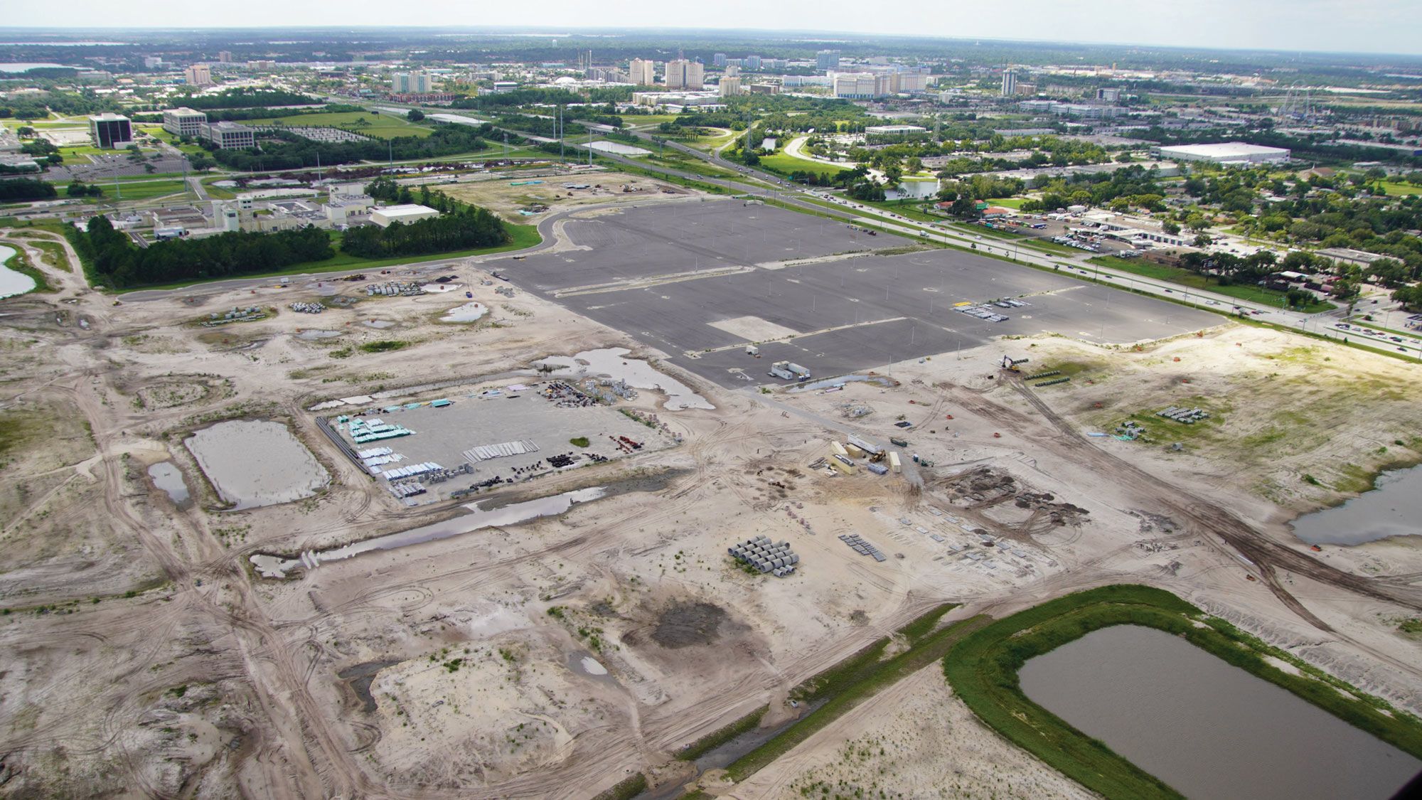An aerial view of the 750-acre parcel of land destined to become Epic Universe. (Courtesy of @bioreconstruct)
