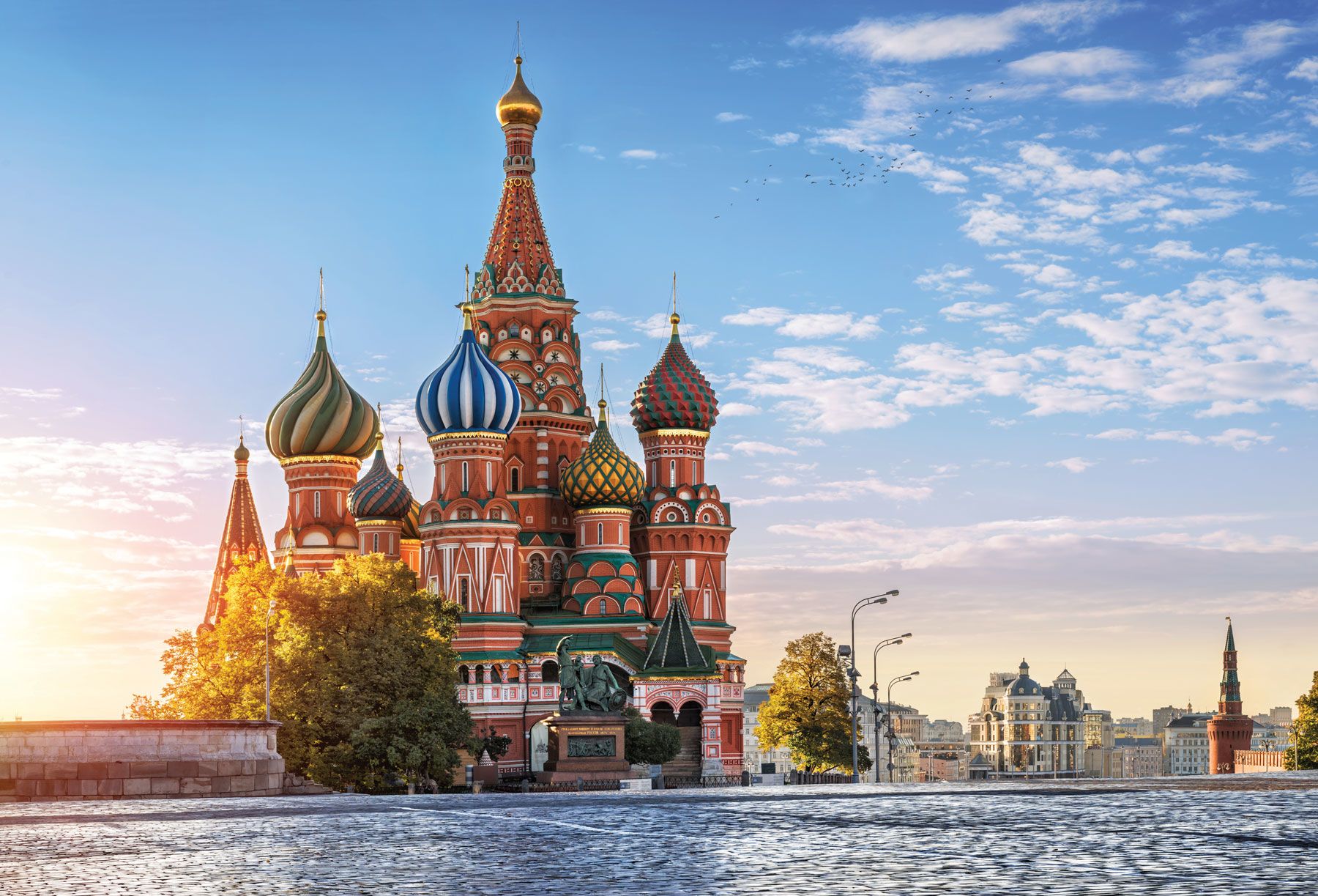 St. Basil’s Cathedral in Moscow’s Red Square. Russia’s invasion of Ukraine brought swift reaction from tourism entities. (Photo by Baturina Yuliya/Shutterstock.com)