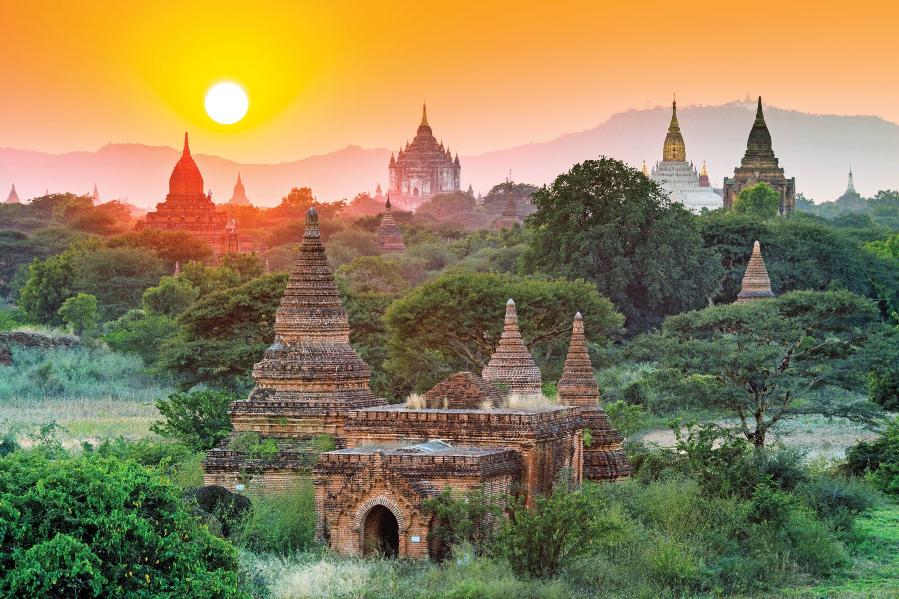 Temples in the Mandalay region of Myanmar, where human rights issues have led to boycotts. (Photo by lkunl/Shutterstock.com)