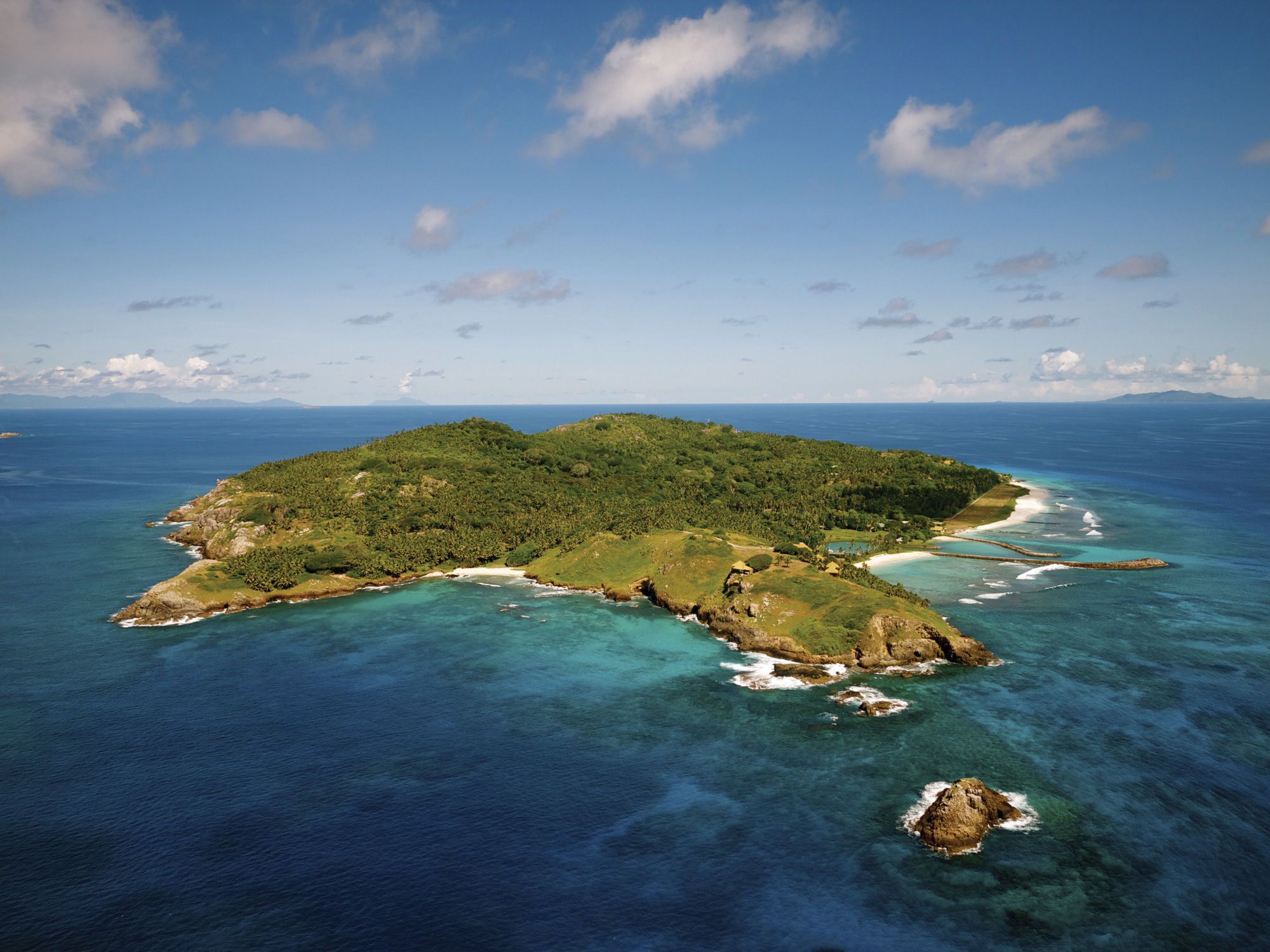 Fregate Island in the Seychelles off the coast of Africa. The continent's opportunities for natural, open spaces and conservation tourism go beyond the savannah. (Courtesy of Fregate Island)