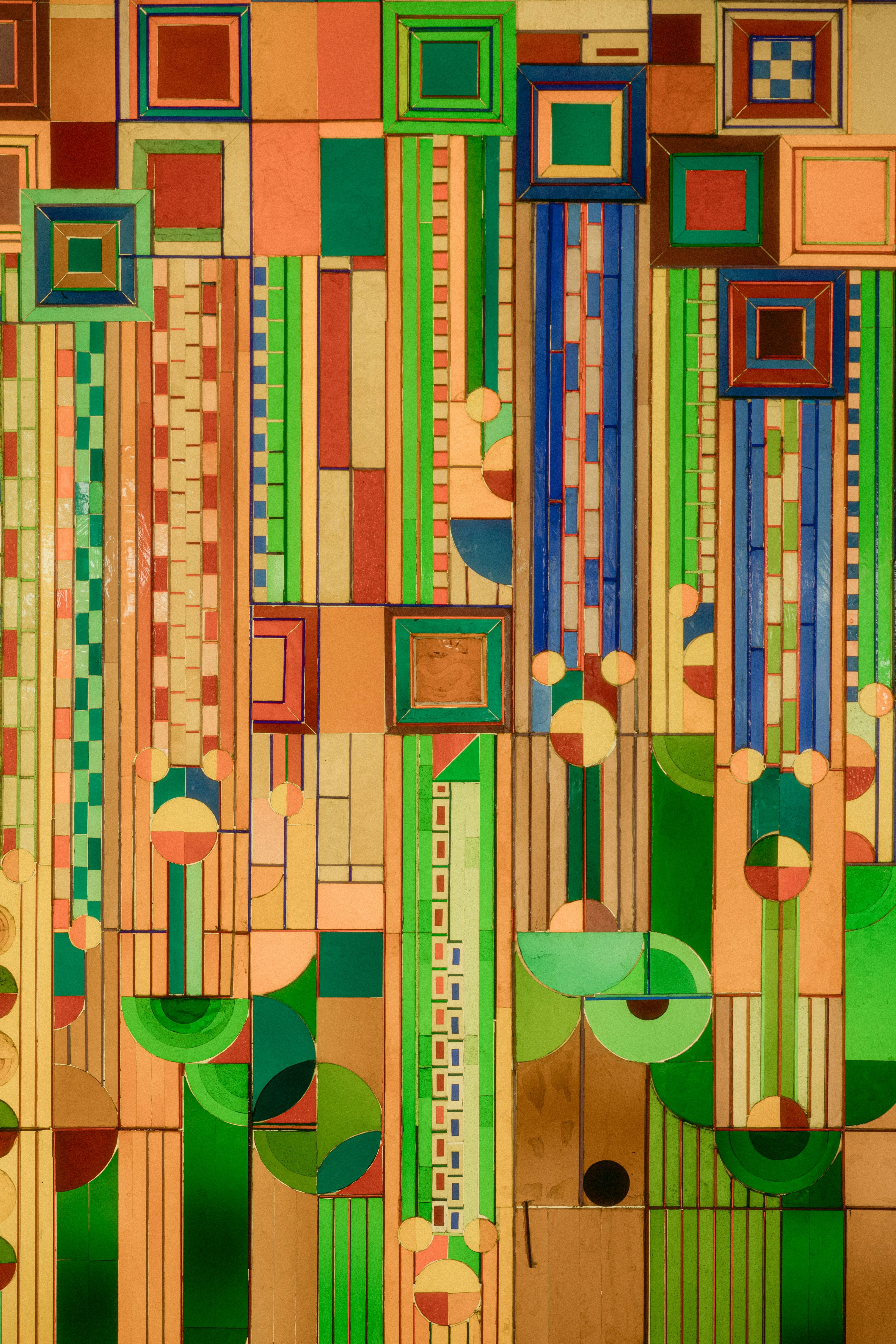 a close up of a colorful background