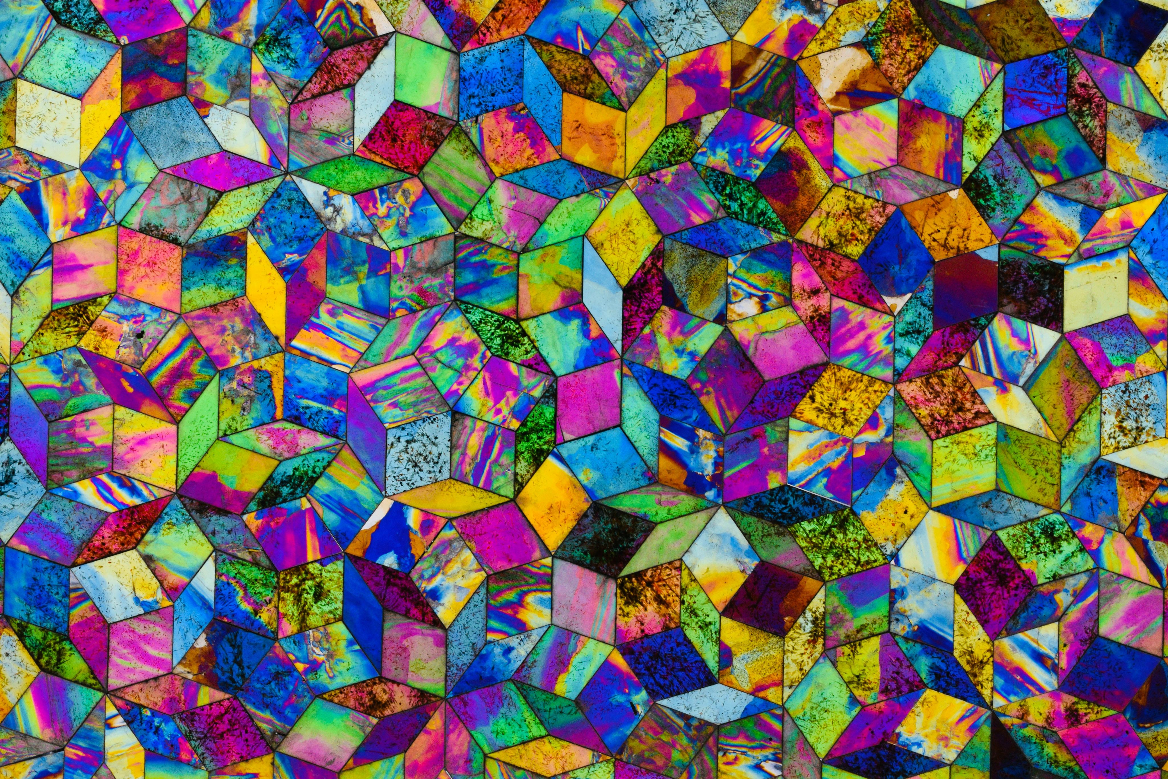 a close up of a colorful background