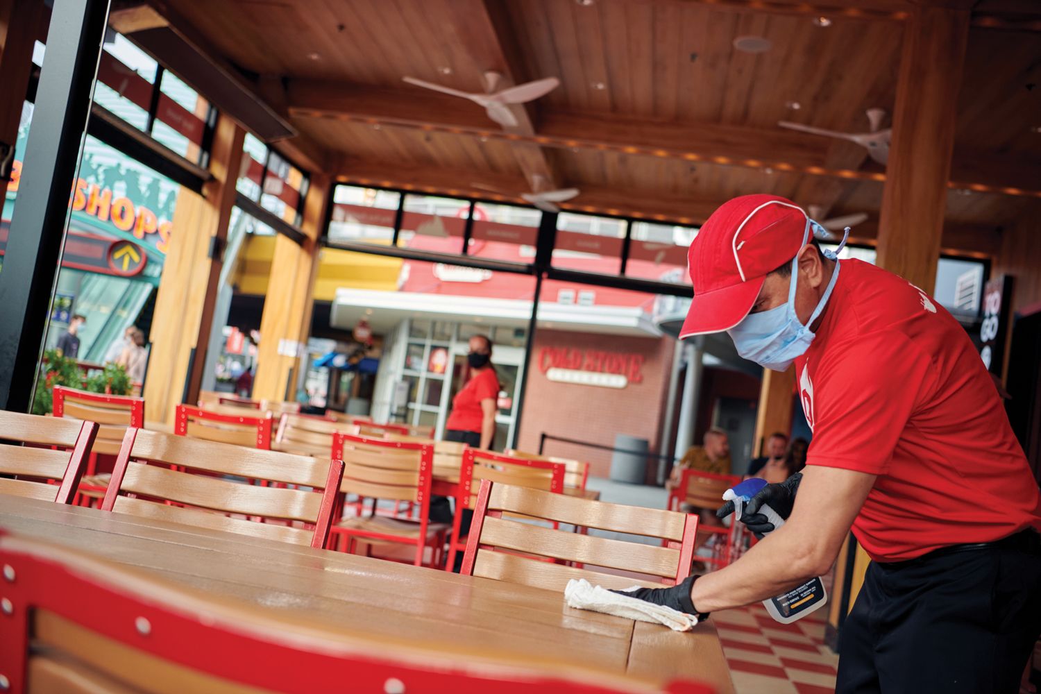 Increased sanitization is in effect at Universal Orlando Resort eateries.
