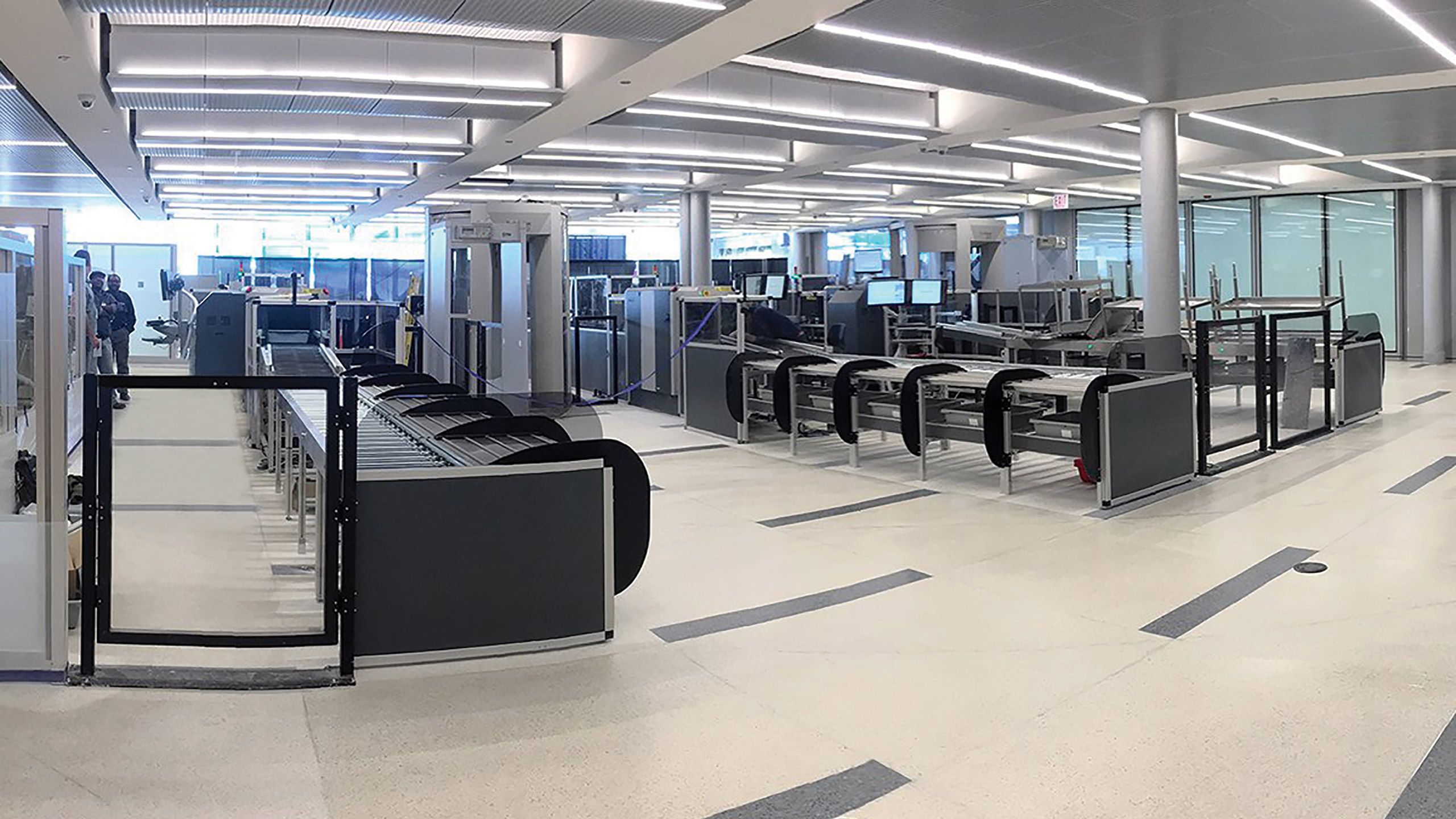 New automated TSA security lanes installed by United for PreCheck in Terminal 1 at Chicago O’Hare.