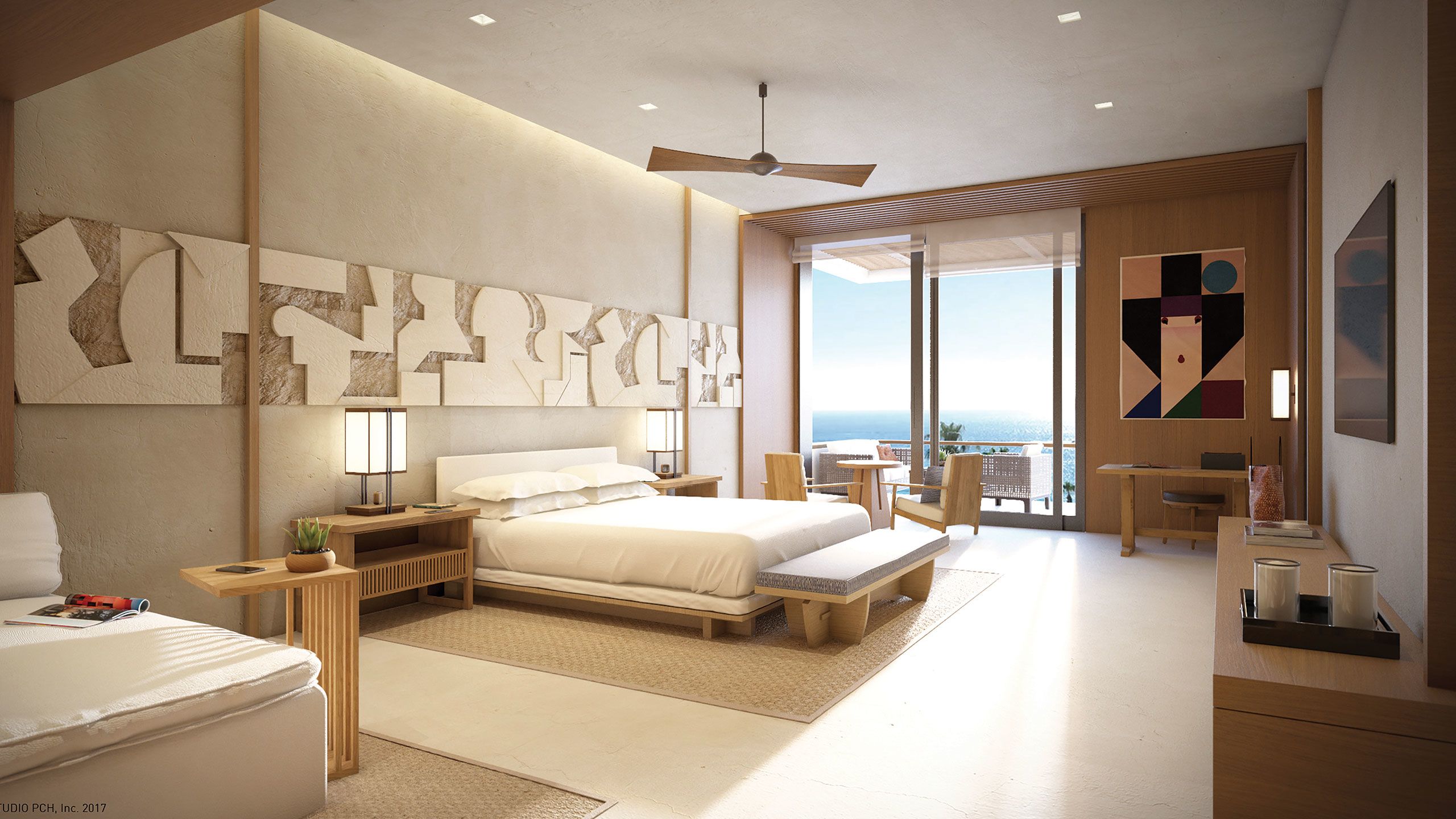 A suite at the Nobu Hotel Los Cabos, which opened in November.