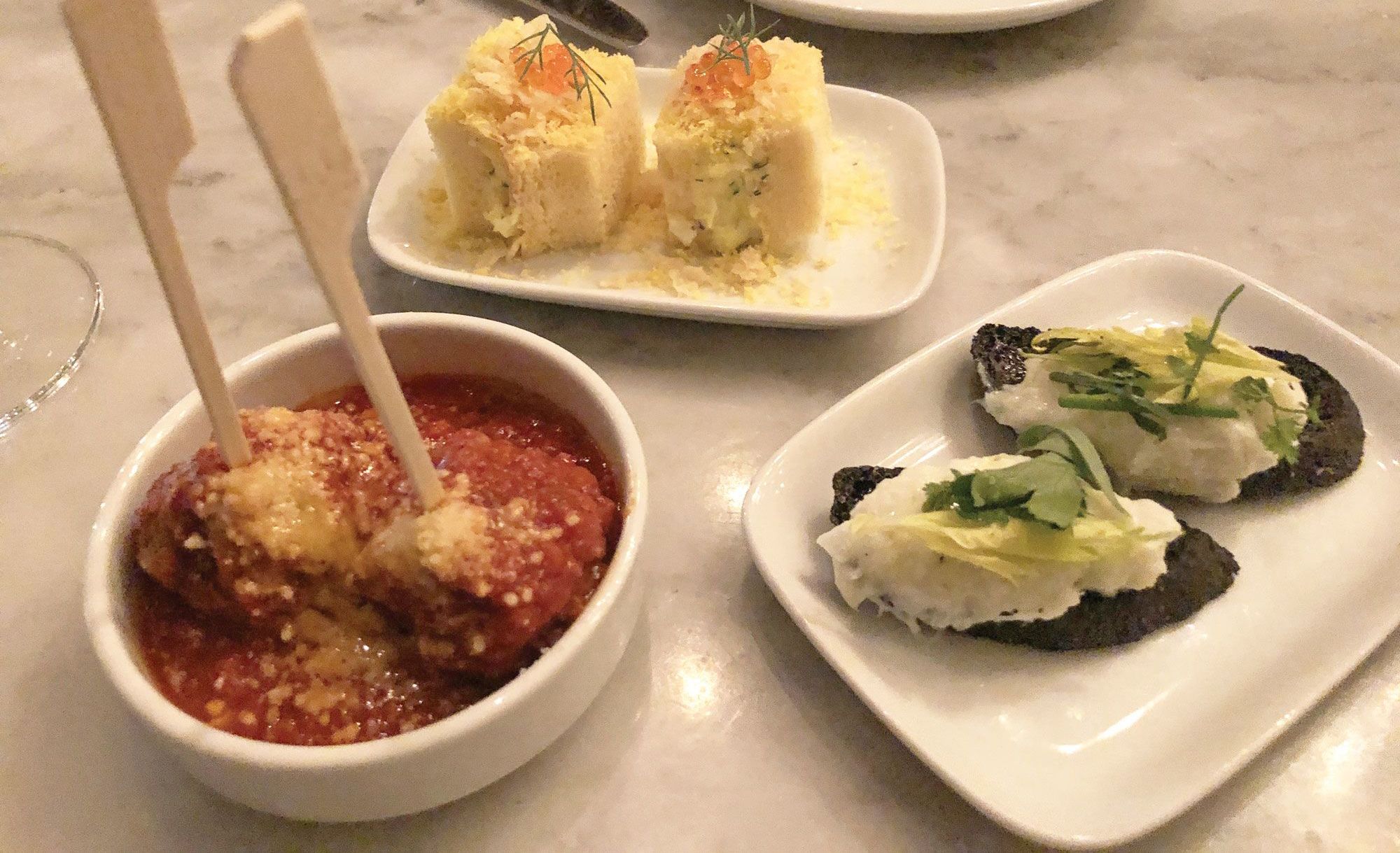 Small plates at SRV in Boston's South End. (TW photo by Johanna Jainchill)