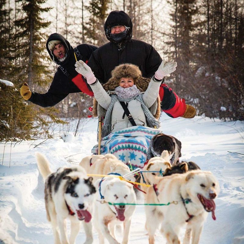 The indigenous-owned Wapusk Adventures offers dog sledding in Churchill, Manitoba. (Photo courtesy of Wapusk Adventures)