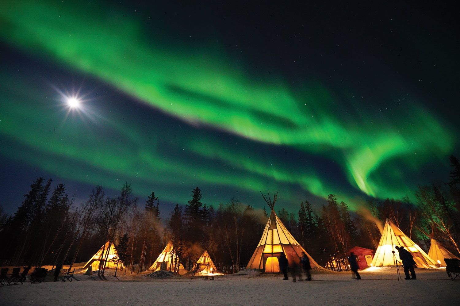The indigenous-owned Aurora Village in the Northwest Territories. (Photo courtesy of Aurora Village)