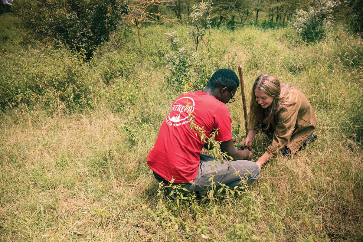 The Intrepid Foundation works with ActionAid Myanmar on tree-planting projects.