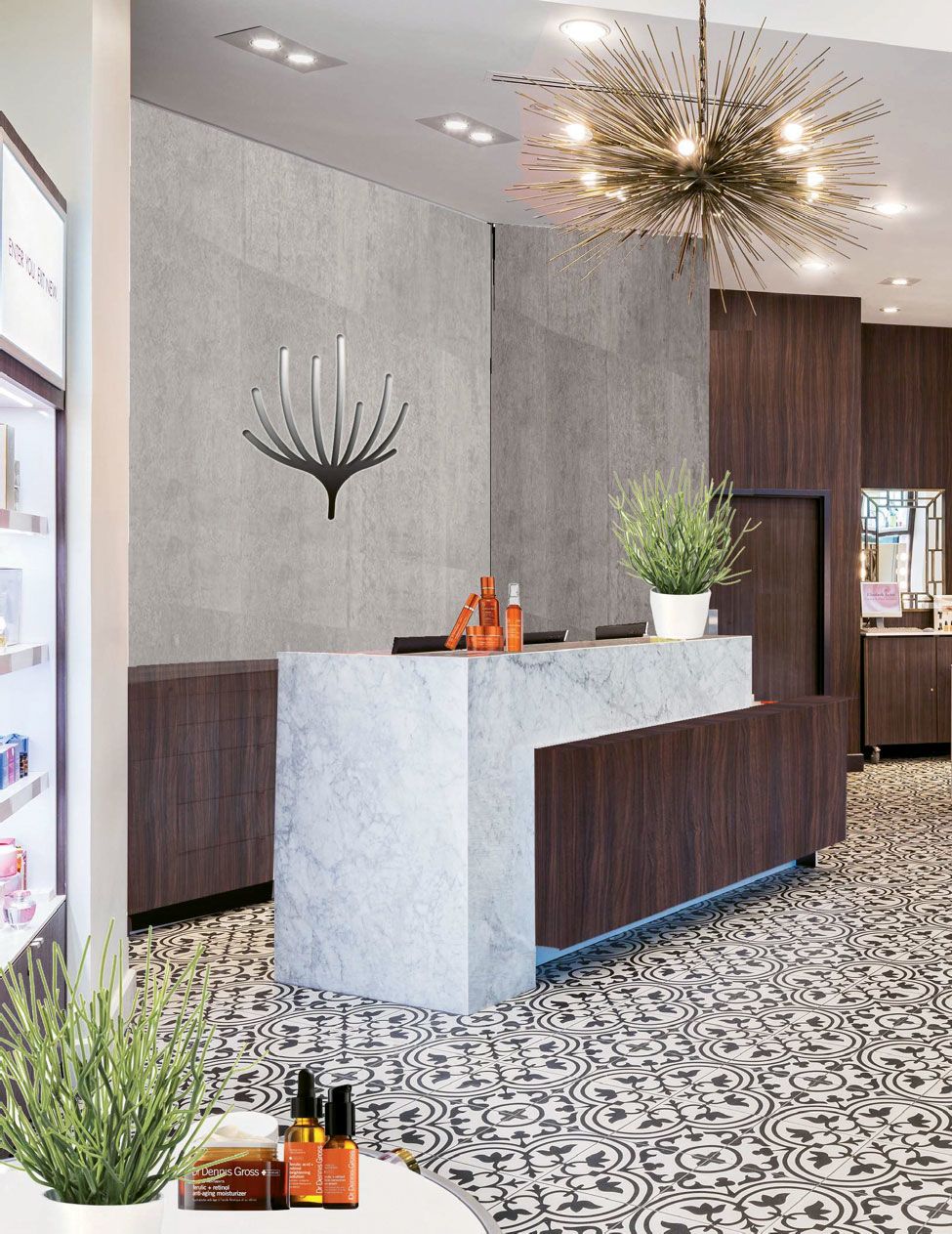 The Mynd Spa & Salon revamp focuses on gender-neutral design with natural elements and no red-lacquered doors.