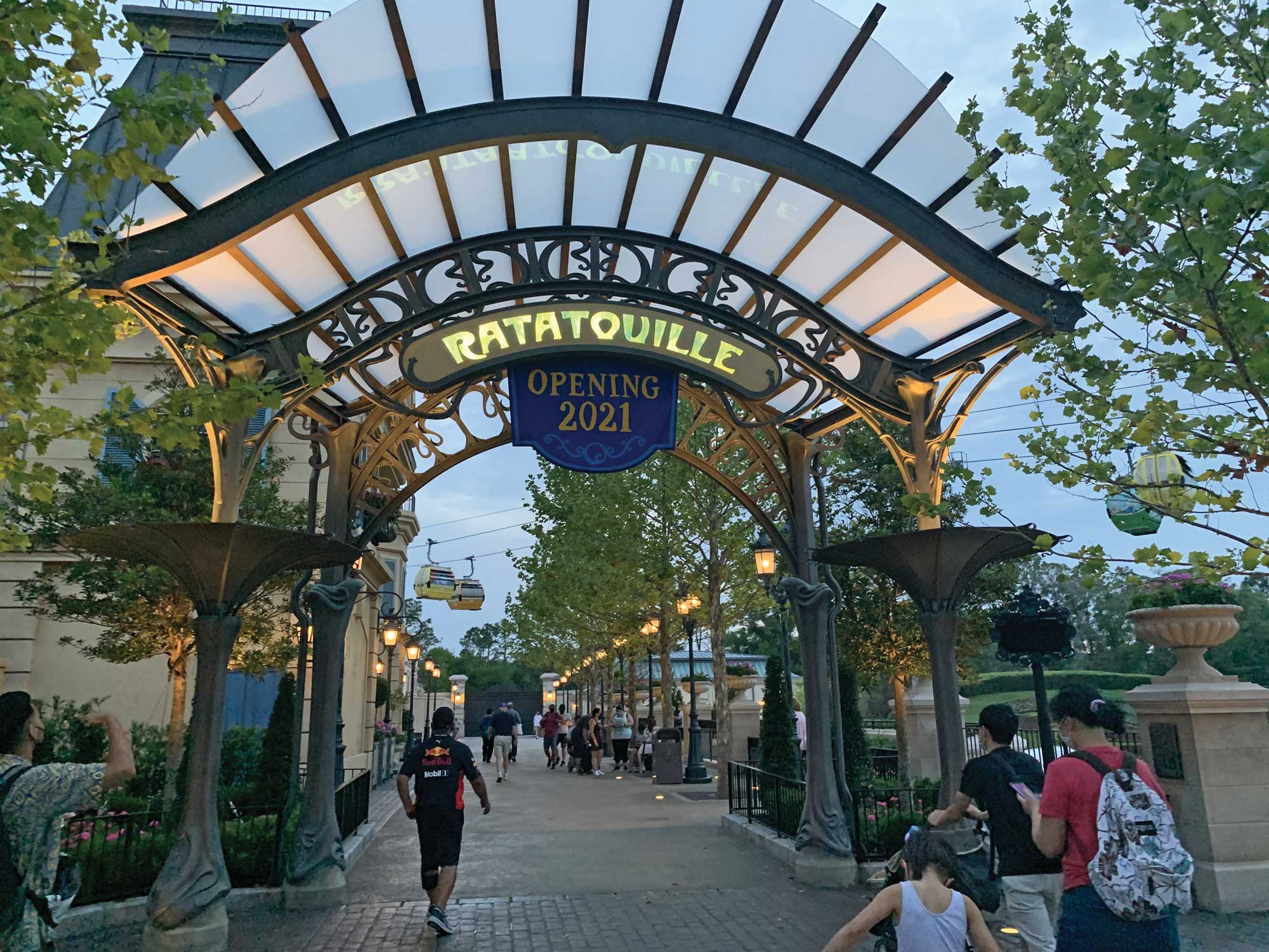 Remy’s Ratatouille Adventure will open in Epcot on Oct. 1. Guests can see part of the expanded France pavilion today. (TW photo by Jamie Biesiada)