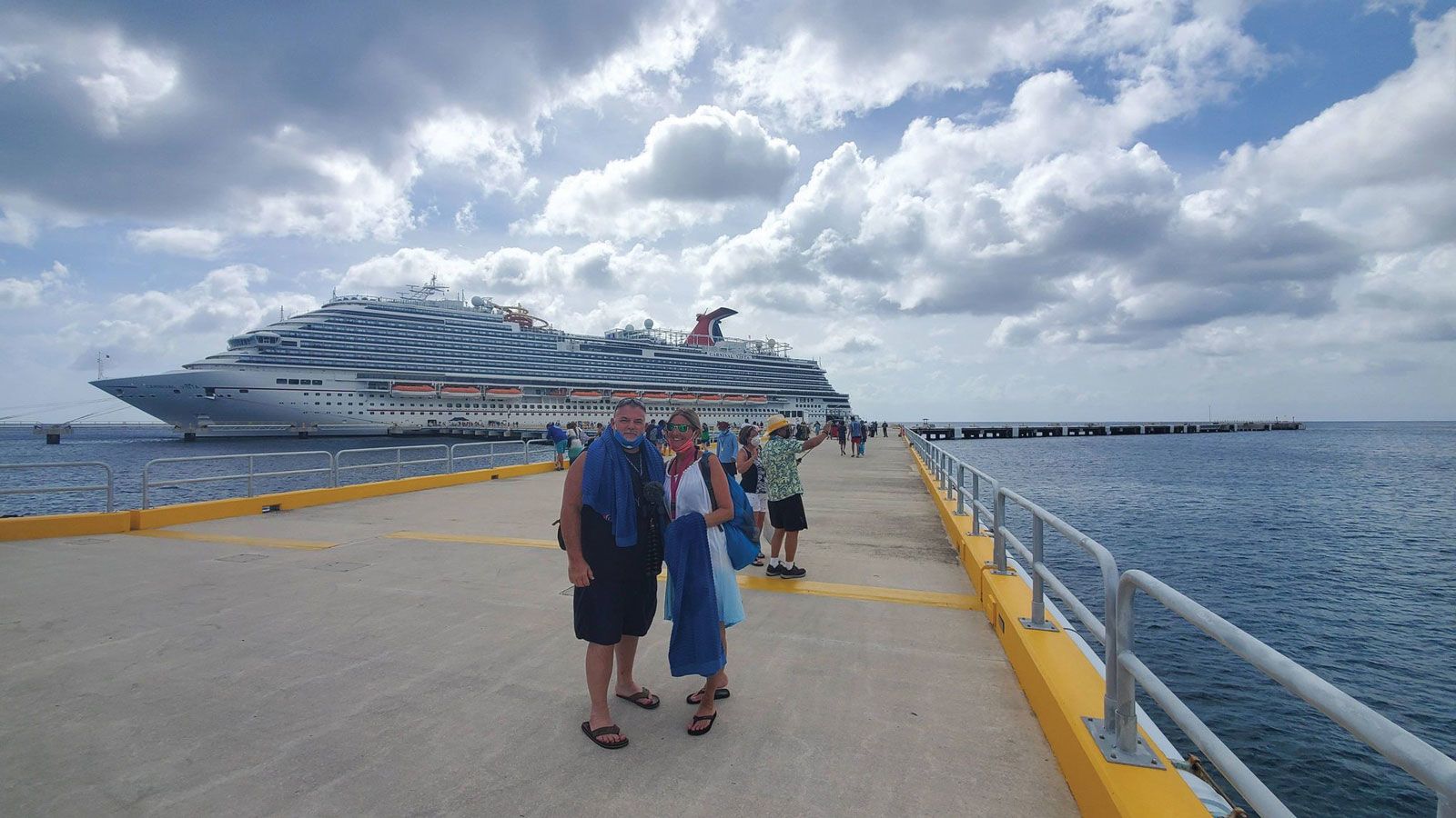 Carnival required all adults to be vaccinated, and Asmus said passengers could disembark on cruise calls as they always did. (Photos by Sharon Asmus)