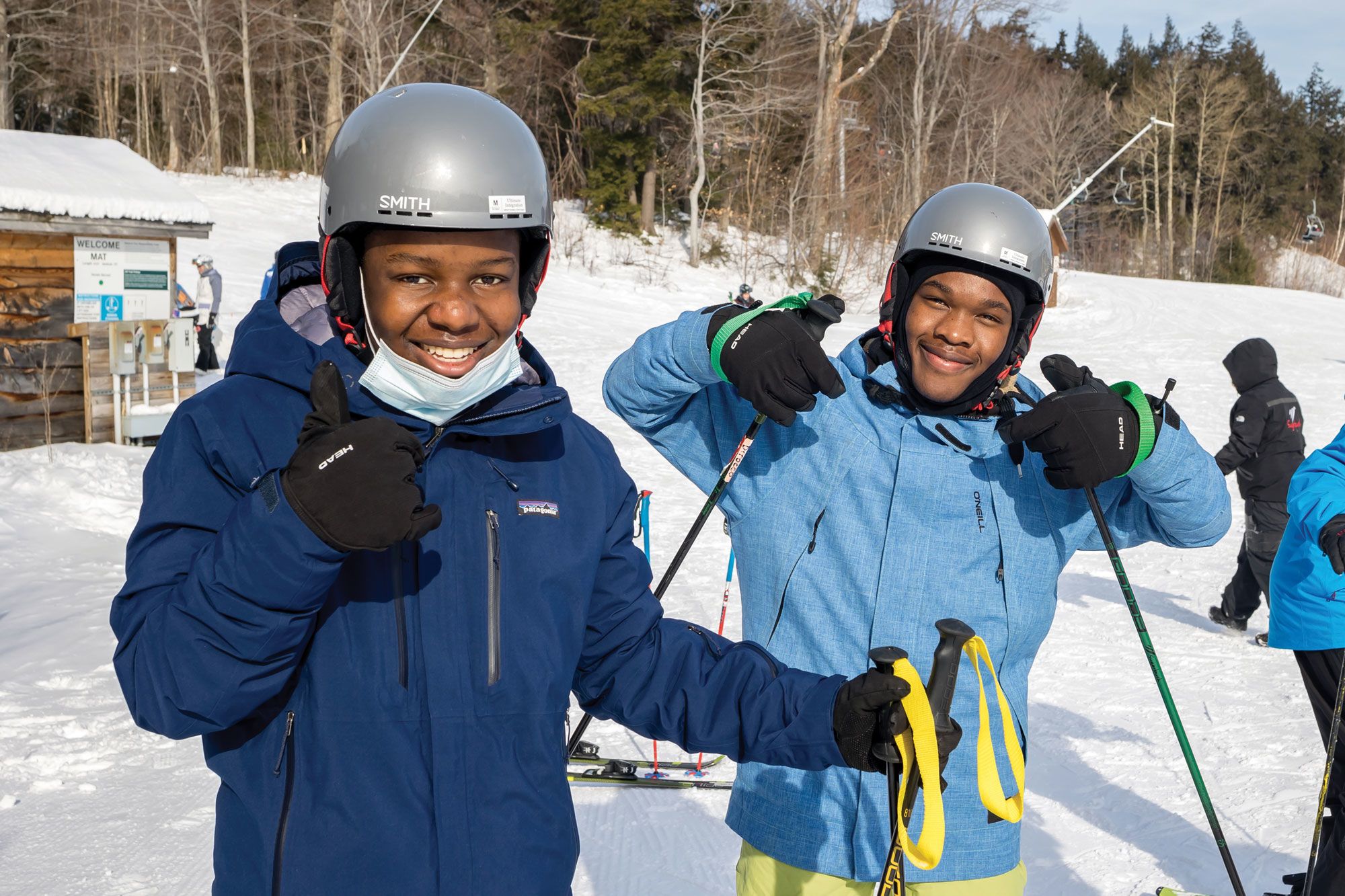 Children enjoy time at Sugarbush Resort in Vermont thanks to funding from the Share Winter Foundation, which helps youth of color become involved in snow sports. (Courtesy of Sugarbush Resort)
