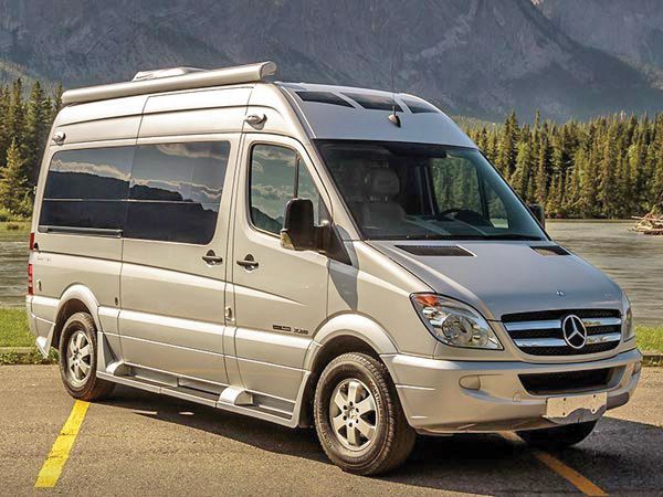 A Class B Mercedes Sprinter van.