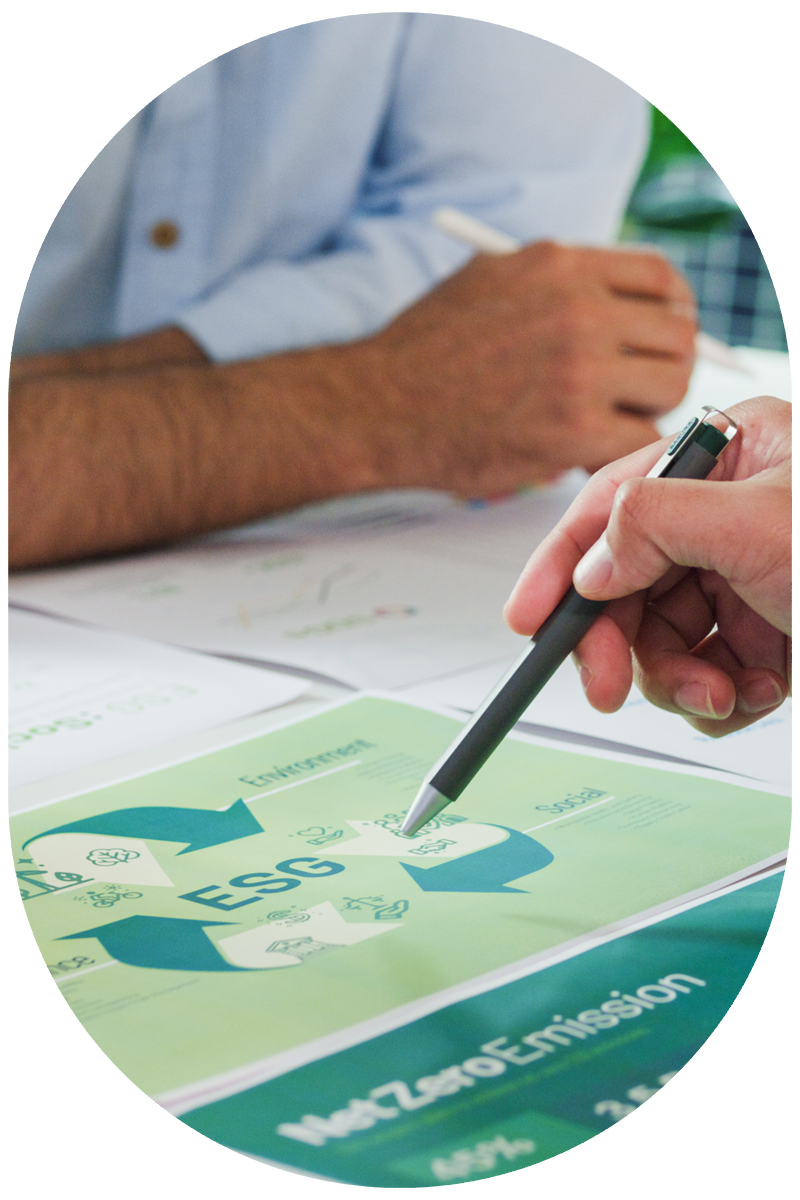 ESG criteria on a page