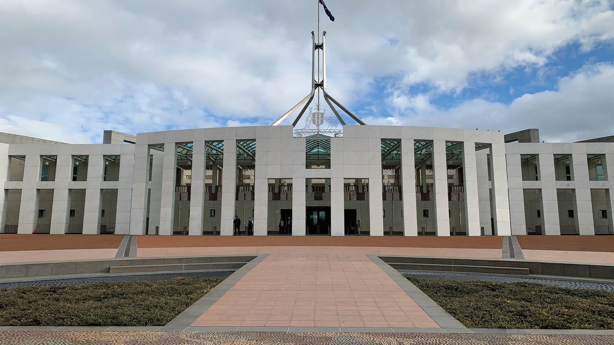 The Parliament House in Canberra. (Photo by Ramsey Qubein)