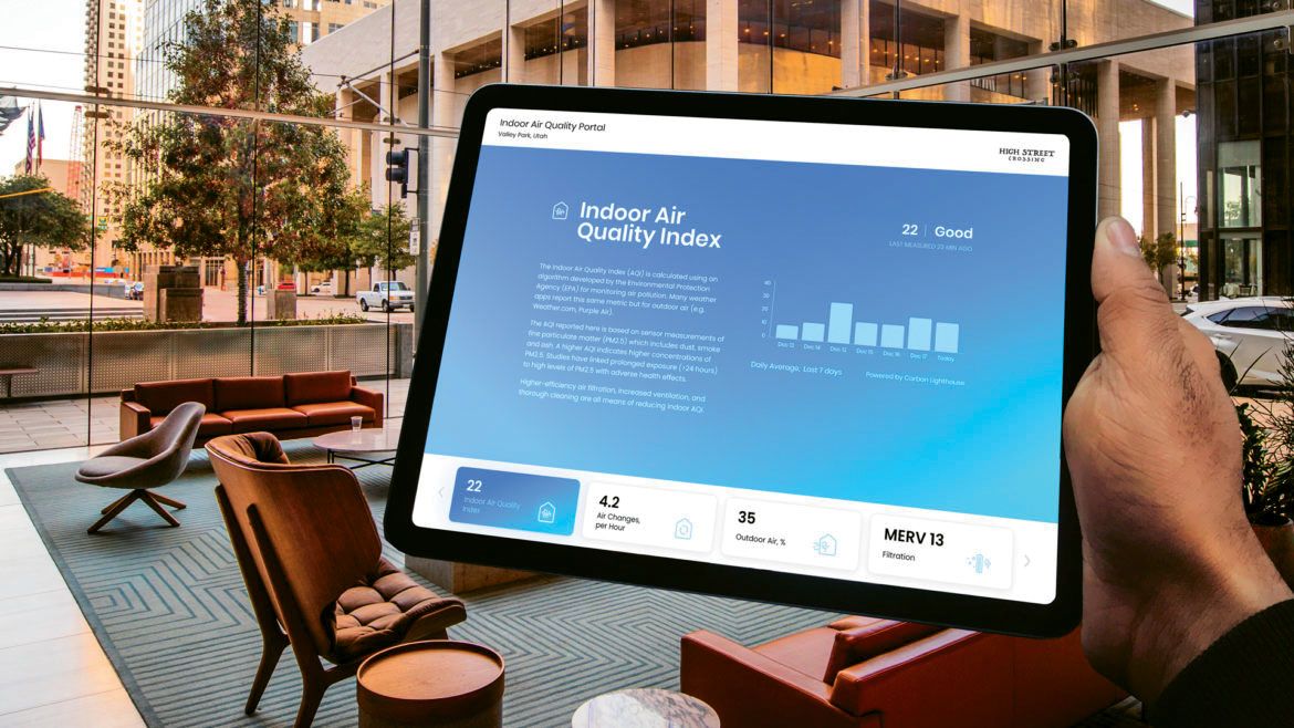 Carbon Lighthouse’s IAQ solution can help properties share their air quality index with guests across various digital channels.