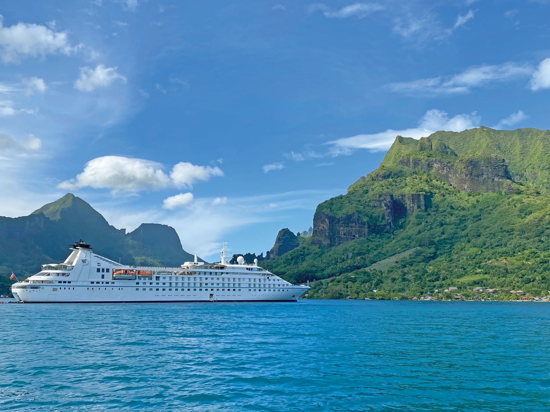 In February, the Star Breeze filled in for the Wind Spirit, which typically sails in French Polynesia year-round. (TW photo by Andrea Zelinski)