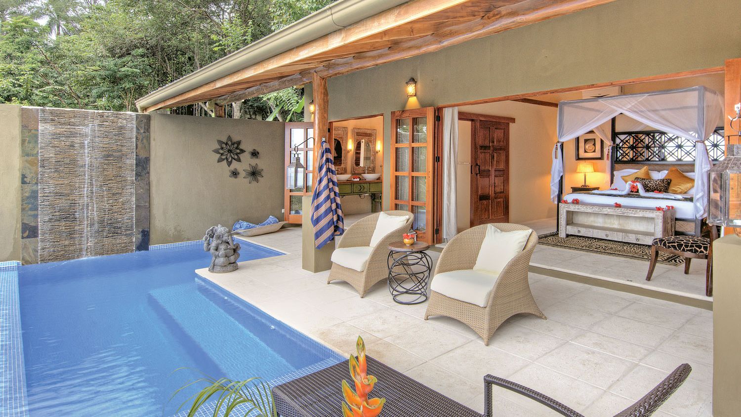 A villa at Casa Chameleon at Mal Pais in Costa Rica.