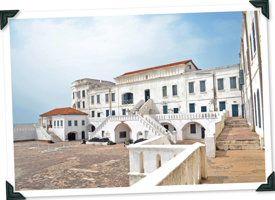 A “slave castle” in Cape Coast, Ghana, a prison and embarkation point to the Americas for thousands of slaves. The site is visited on a Kensington heritage tour. (Photo by LifeOfDapo)
