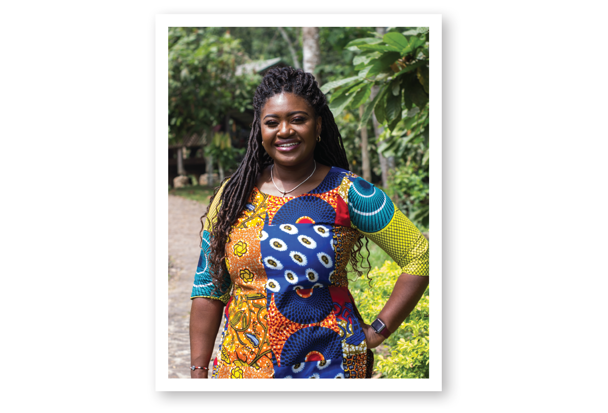 Oheneba Events & Travel’s Akua Washington in Kakum National Park in Ghana. (Courtesy of Oheneba Events & Travel)