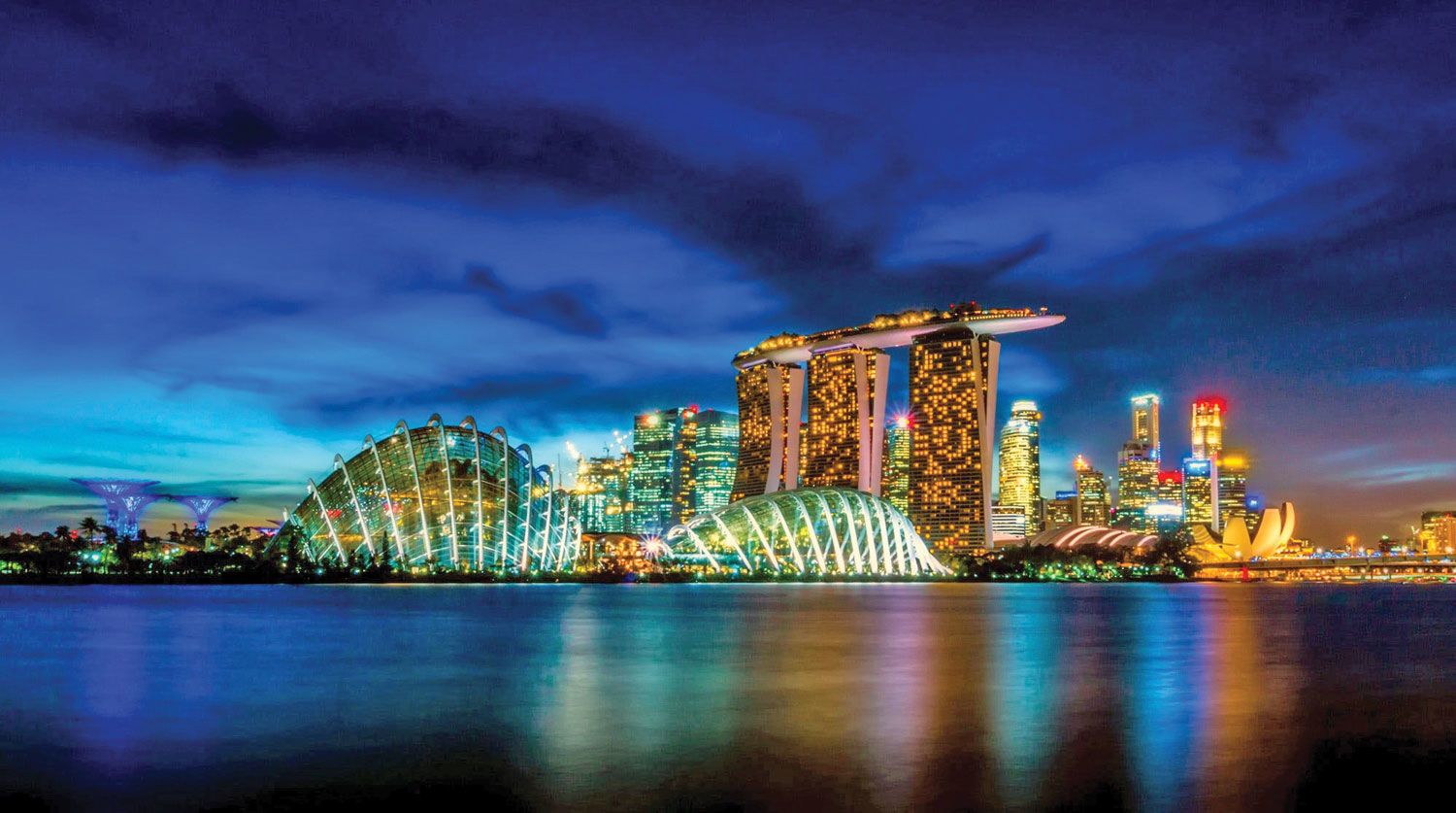 A view of Singapore’s Marina Bay. 