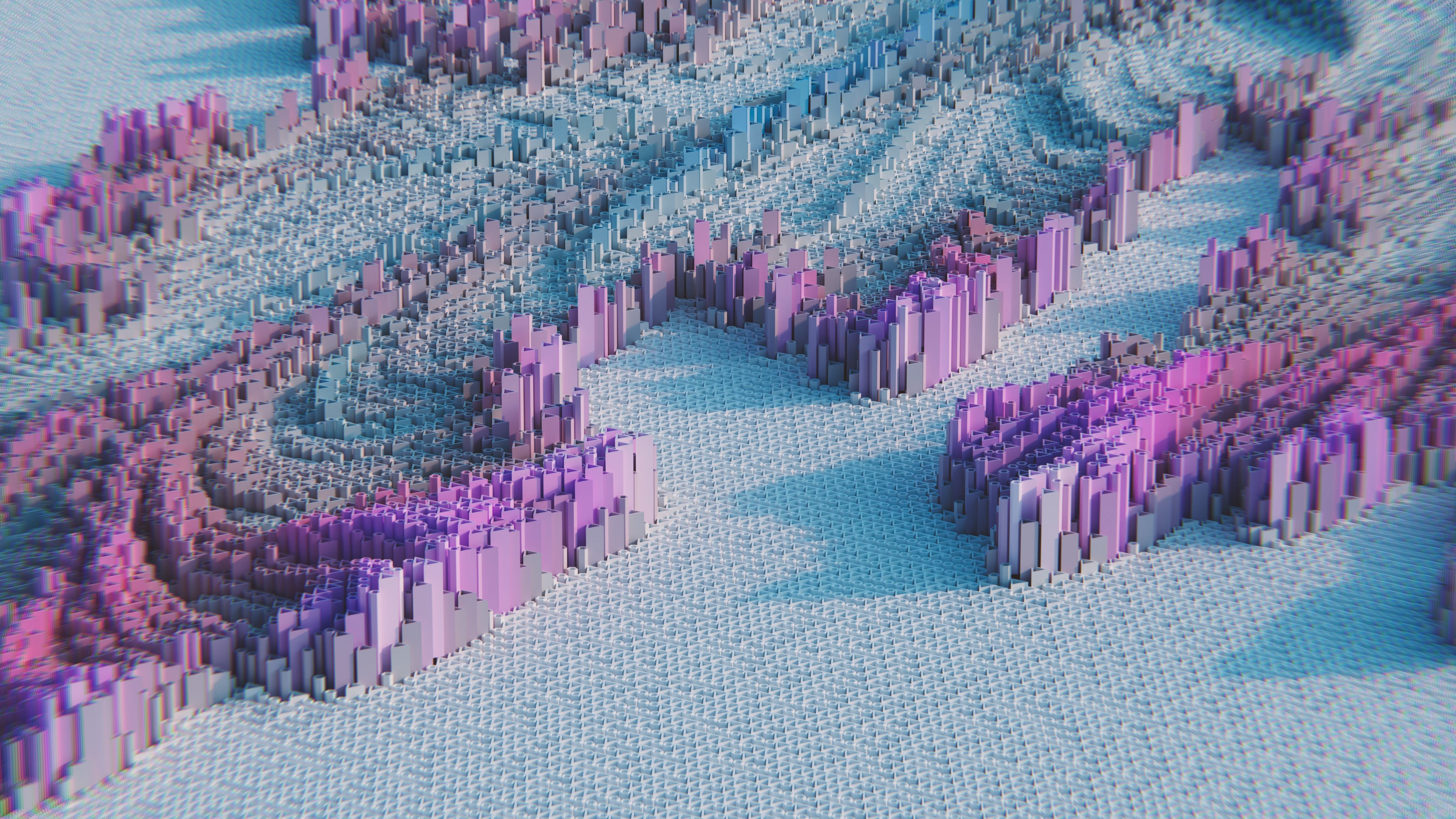 a large group of colorful blocks