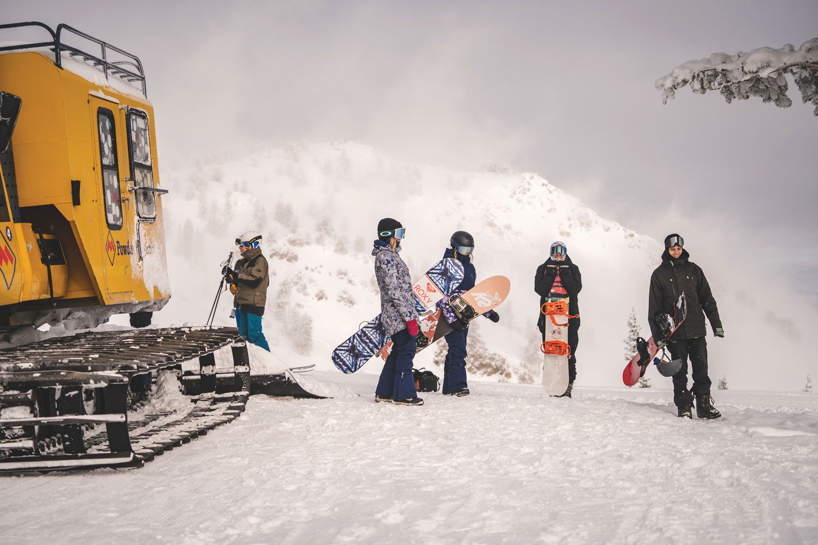 Powder Mountain uses a snowcat to get guests to certain parts of the resort not accessible by lifts. (Photo by Powder Mountain)
