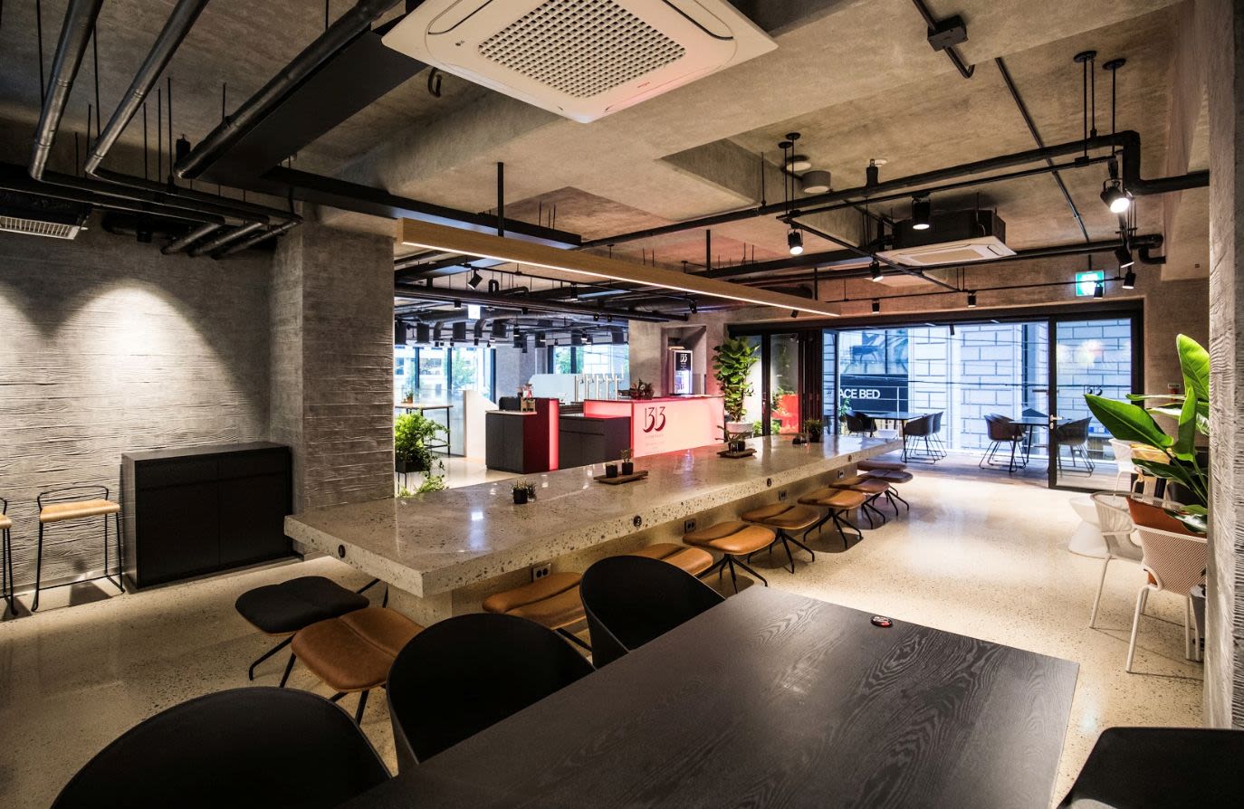 A typical communal space at Aiden Hotels worldwide, allowing modern travellers the choice to interact, while still having their private spaces.