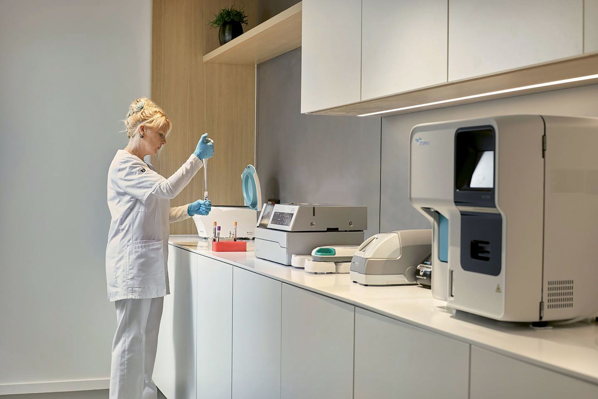 A laboratory at Burgenstock Hotels & Resort’s Waldhotel Health & Medical Excellence in Switzerland.