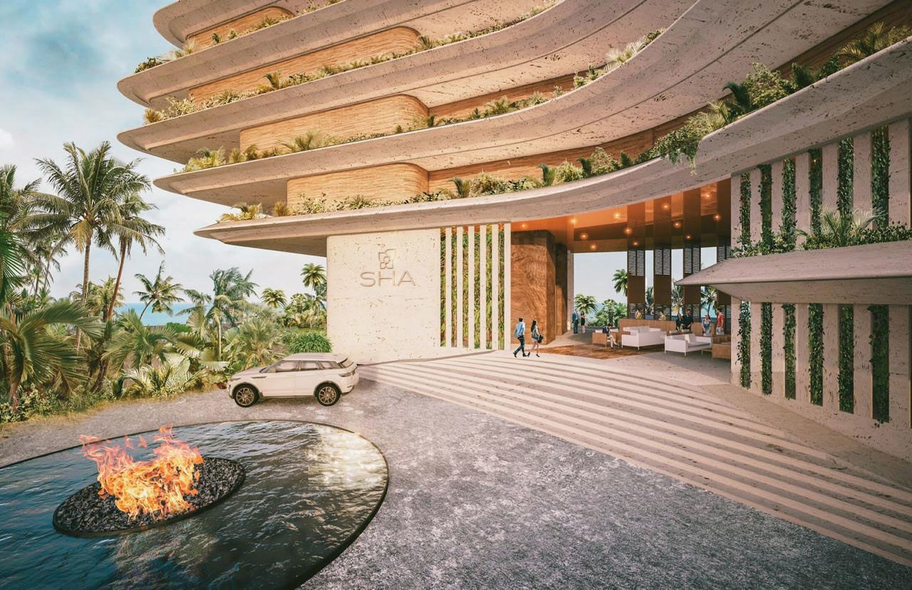 A rendering of the SHA Wellness Clinic’s upcoming Mexico location, which is expected to open in Playa Mujeres in 2021.