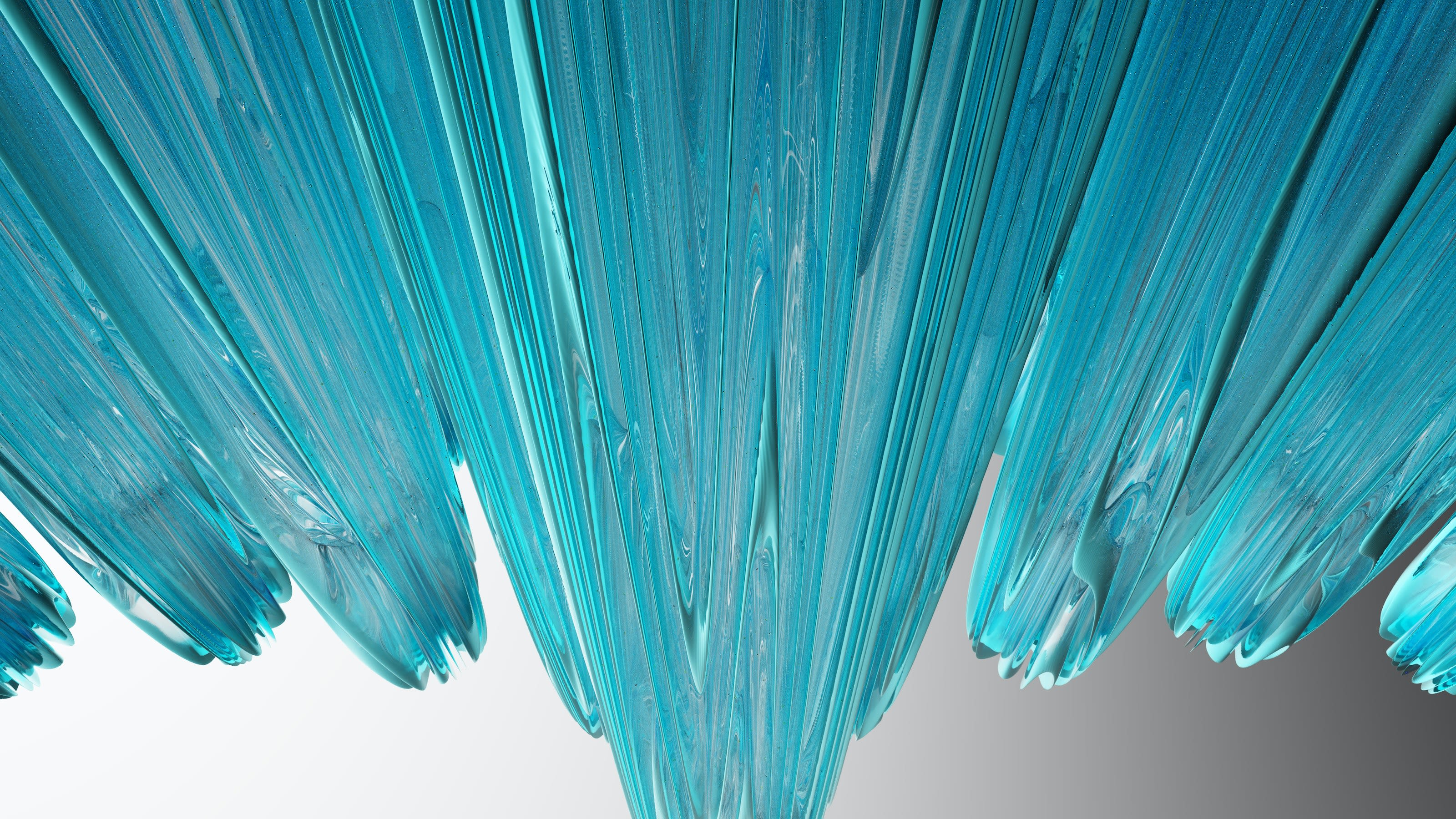 a close up of a blue glass object