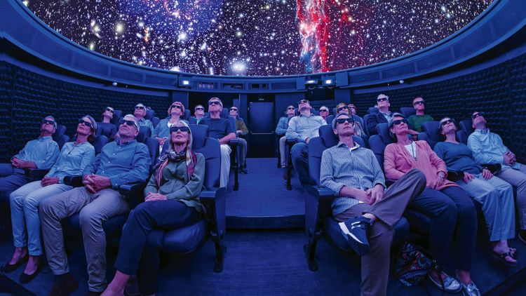 Guests in the planetarium on Viking’s newest ship, the Viking Orion.