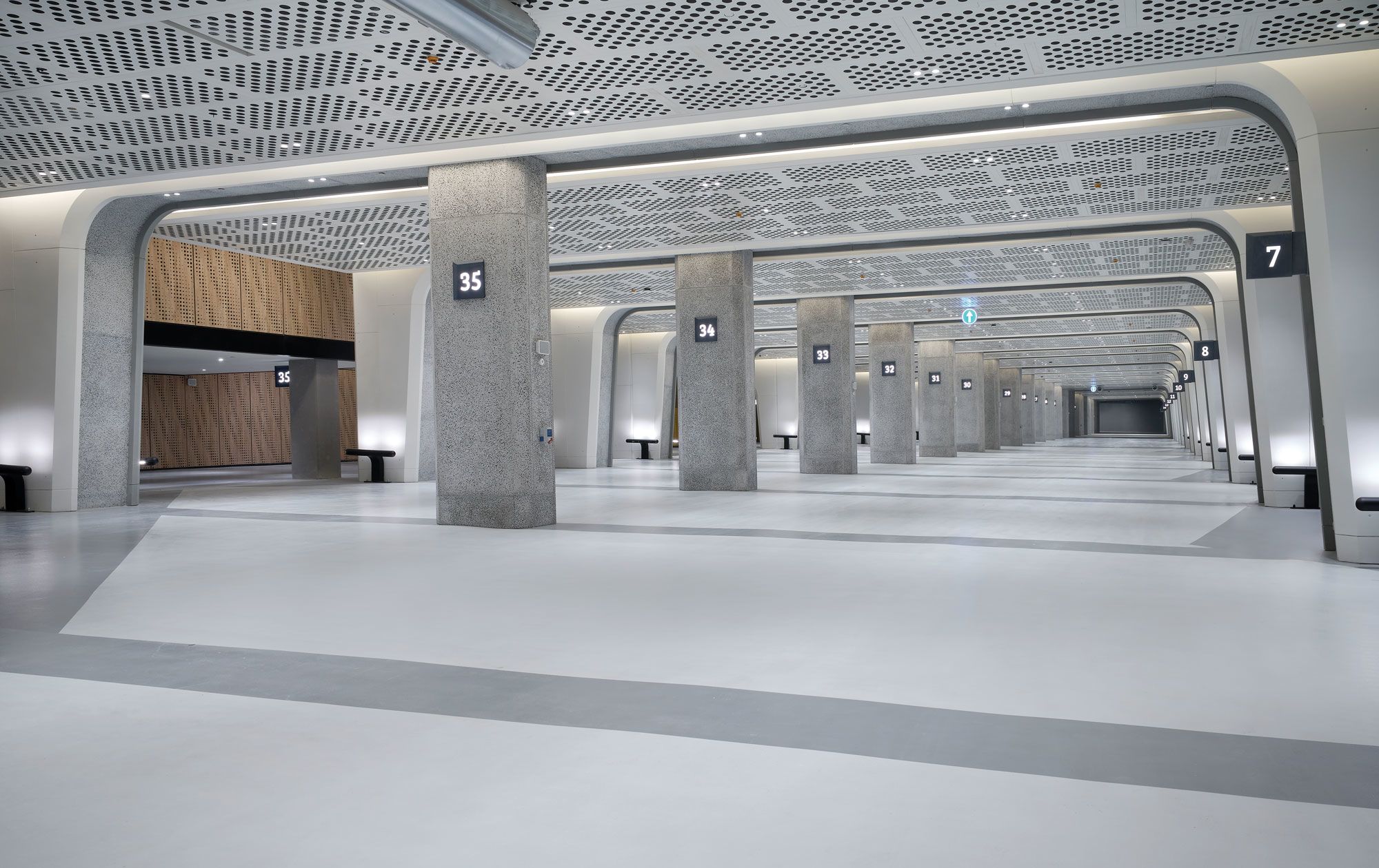 The Galataport terminal’s security, customs, baggage handling and ground transport are all located on two subterranean levels. (Photo by Ali Bekman)