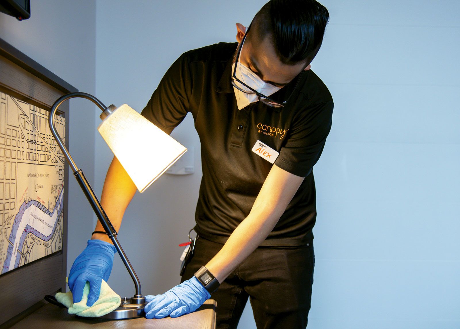 Enhanced cleaning of contact areas is part of the CleanStay program.