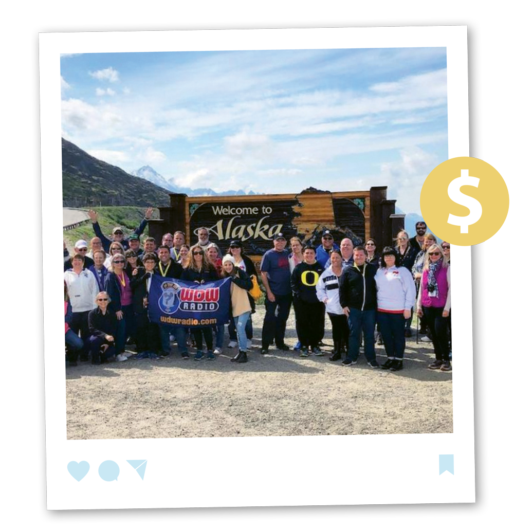 Guests on a WDW Radio group cruise to Alaska made a stop in Skagway. The cruise was arranged by MEI-Travel.