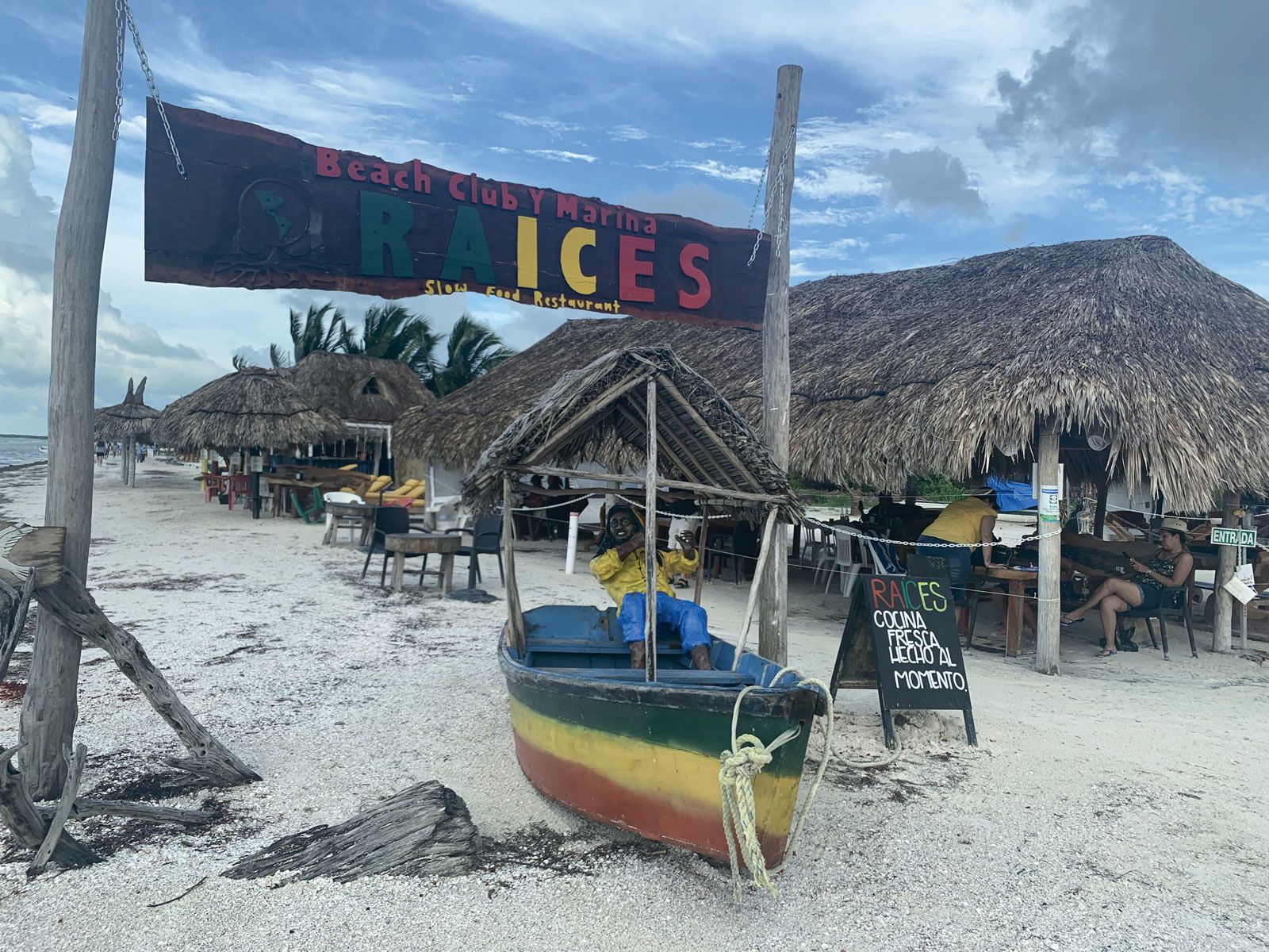 A beach bar on Isla Holbox.