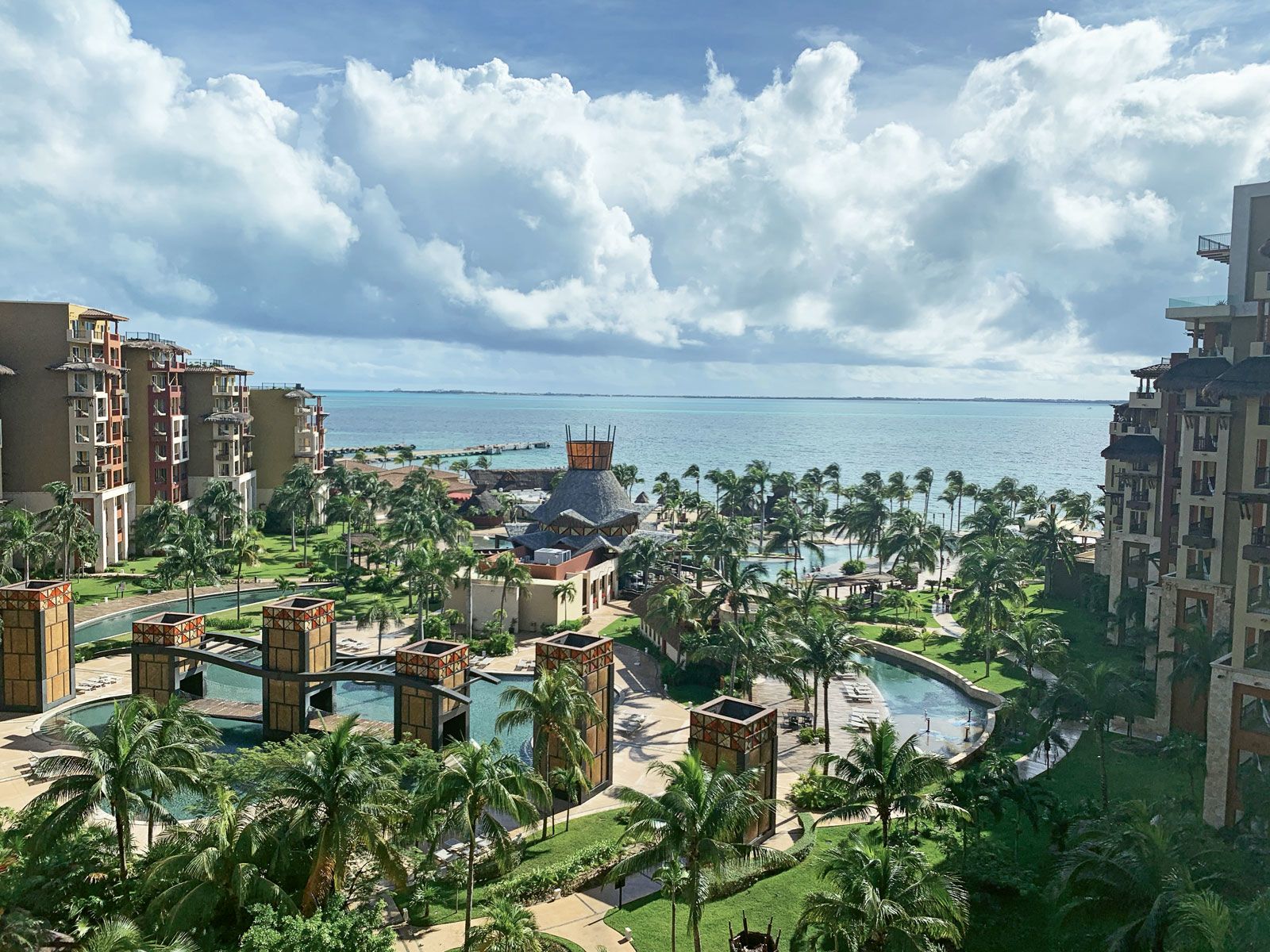  The calm before the storm at Villa del Palmar Cancun.