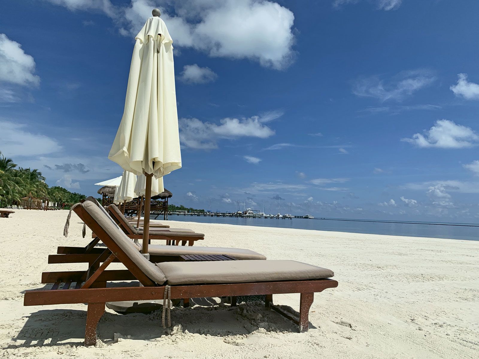 The beach at El Dorado Maroma, an all-inclusive resort on the Riviera Maya.