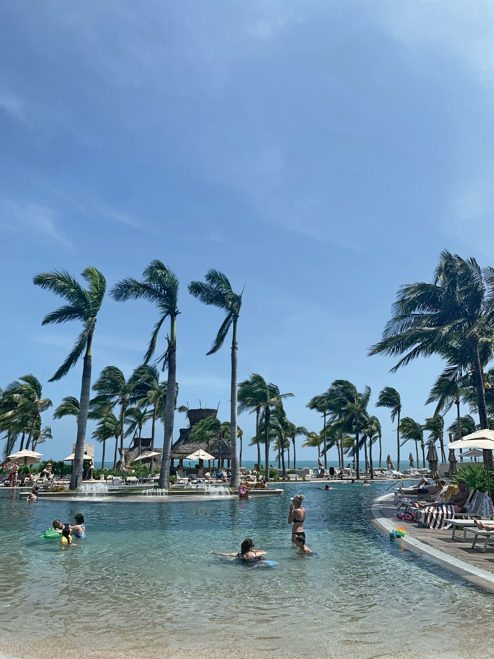 Things were back to normal at  Villa del Palmar Cancun the day after Hurricane Delta hit.