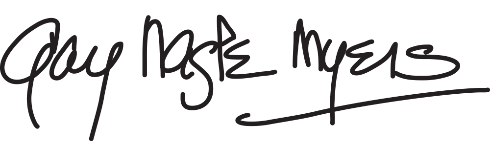 Gay Nagle Myers signature
