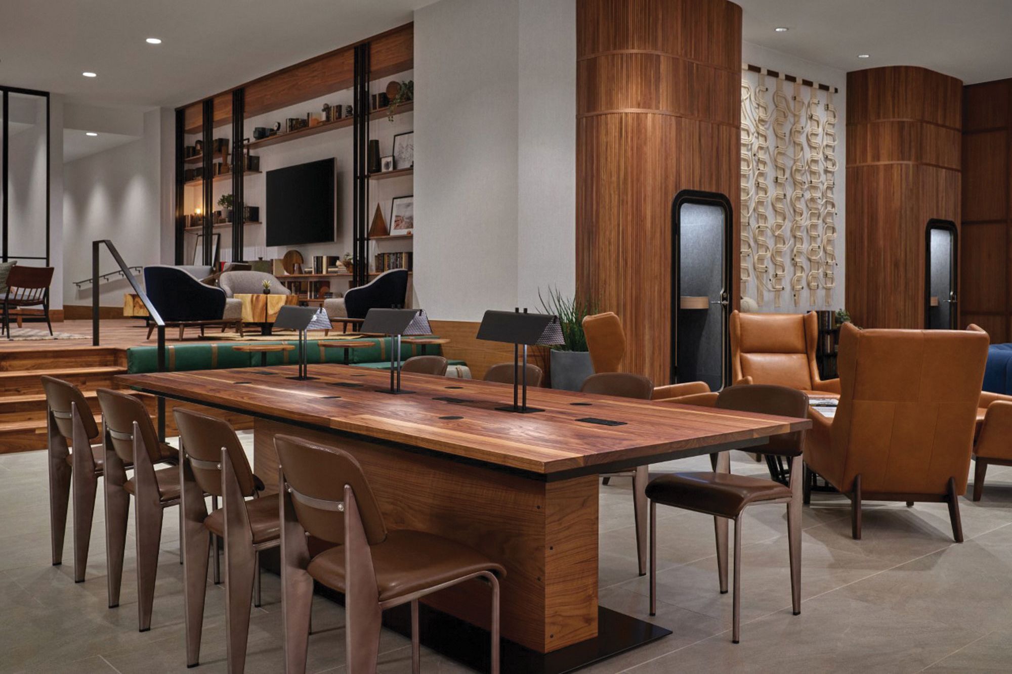 Renovations at the Sheraton Denver Downtown saw the addition of private call booths. Two can be seen in the upper-right portion of the photo. (Courtesy of Sheraton Denver Downtown)