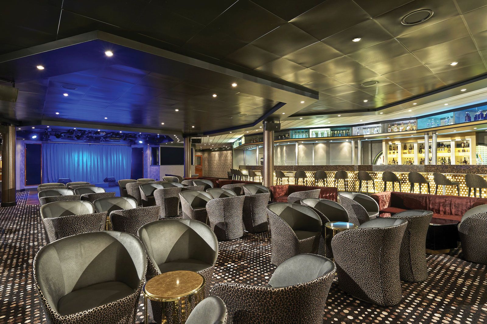The Bliss Lounge on the Norwegian Sky. 