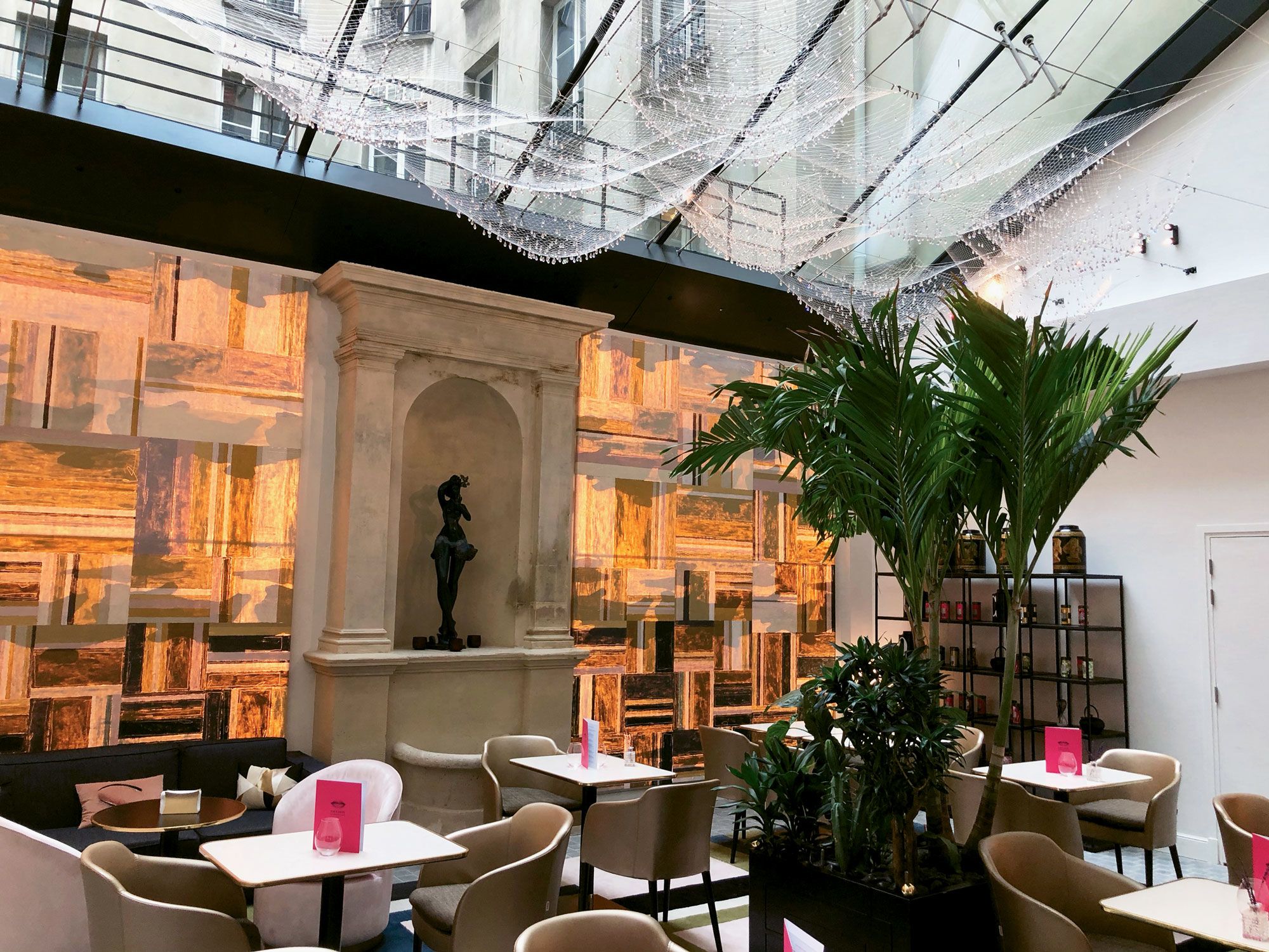 The Fauchon L’Hotel specializes in afternoon tea, and it features the stunning Jardin des Thes tea garden for the ritual. (TW photo by Johanna Jainchill)