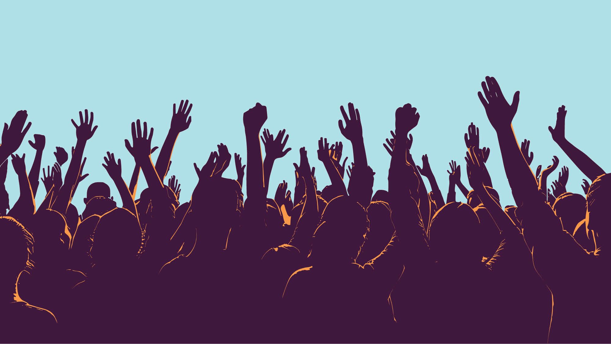 Illustration of crowd