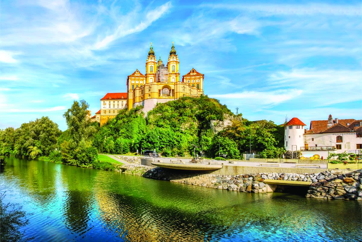 No-one misses out on Europe’s greatest river cities and towns, such as Melk, with Crystal Mozart.