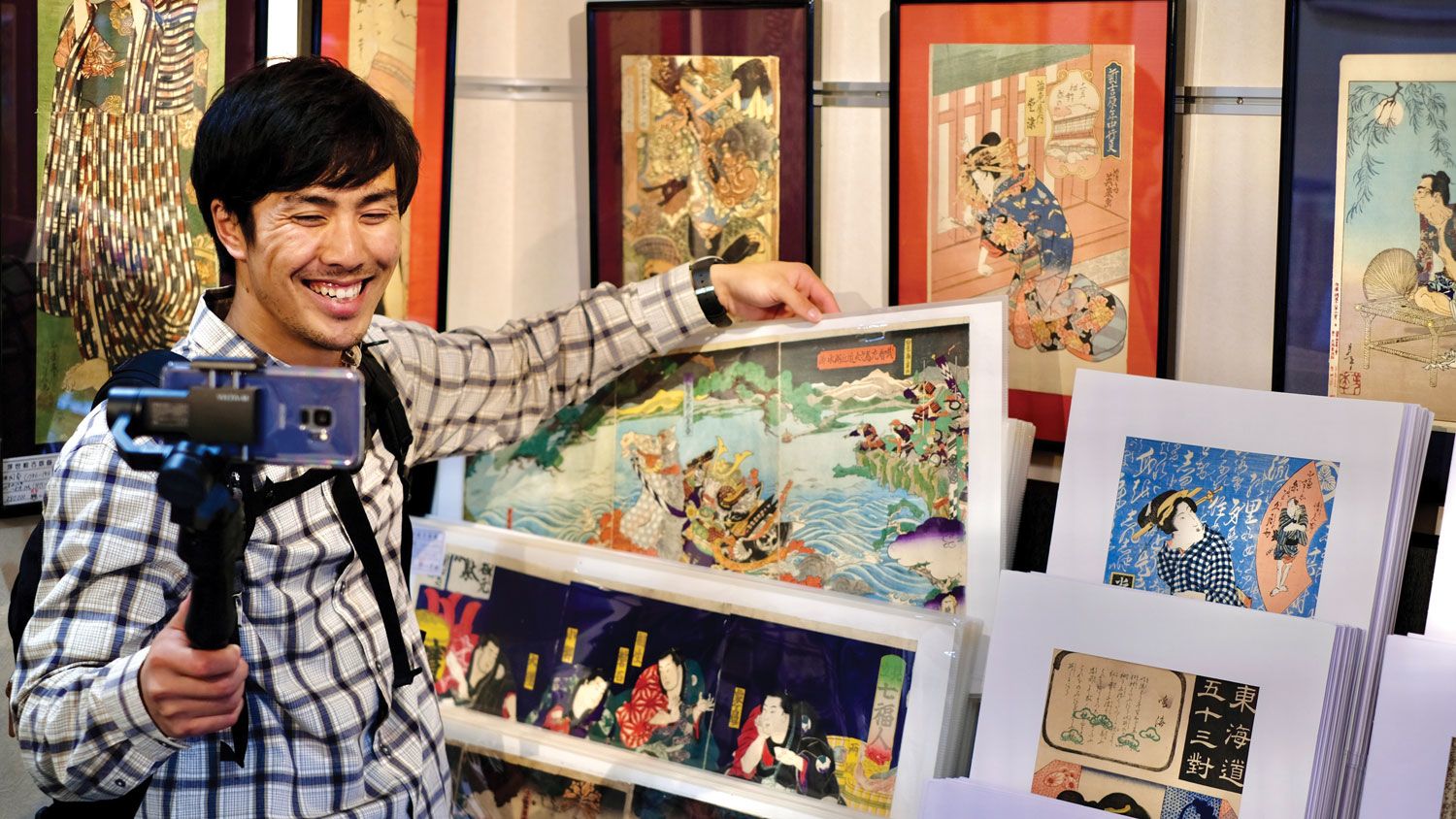 Ken Sakata, founder of Ken’s Tours Kyoto, leads a virtual tour.